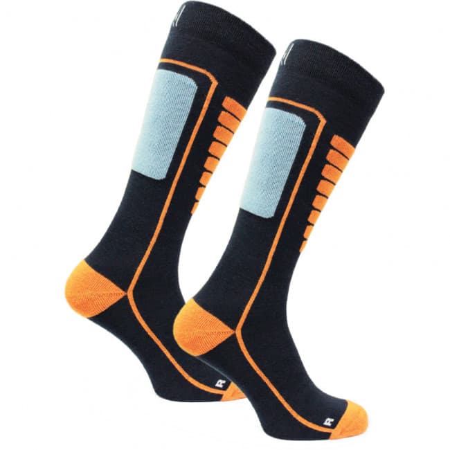 Norfolk Courchevel, laskettelusukat, navy/oranssi – Norfolk