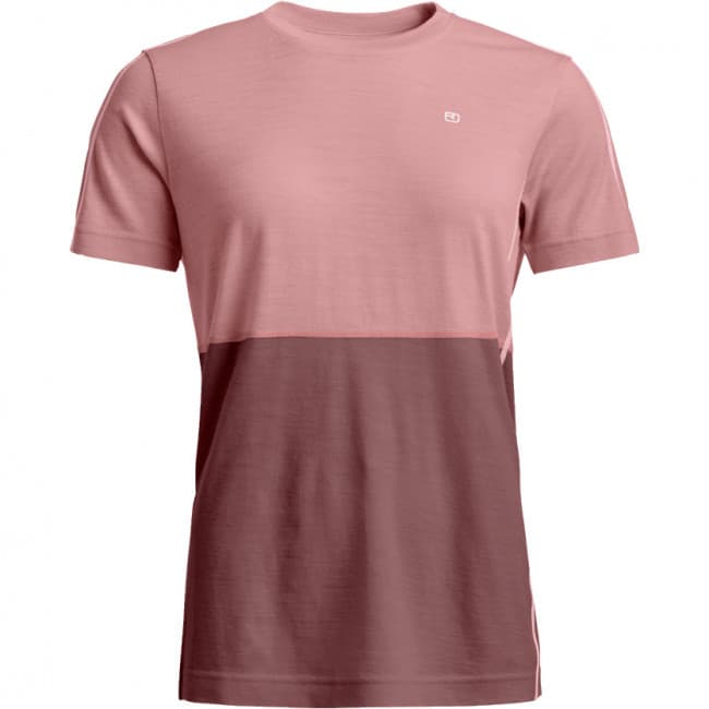 Ortovox 185 Rock'n'Wool Short Sleeve, naiset, vaaleanpunainen – Ortovox
