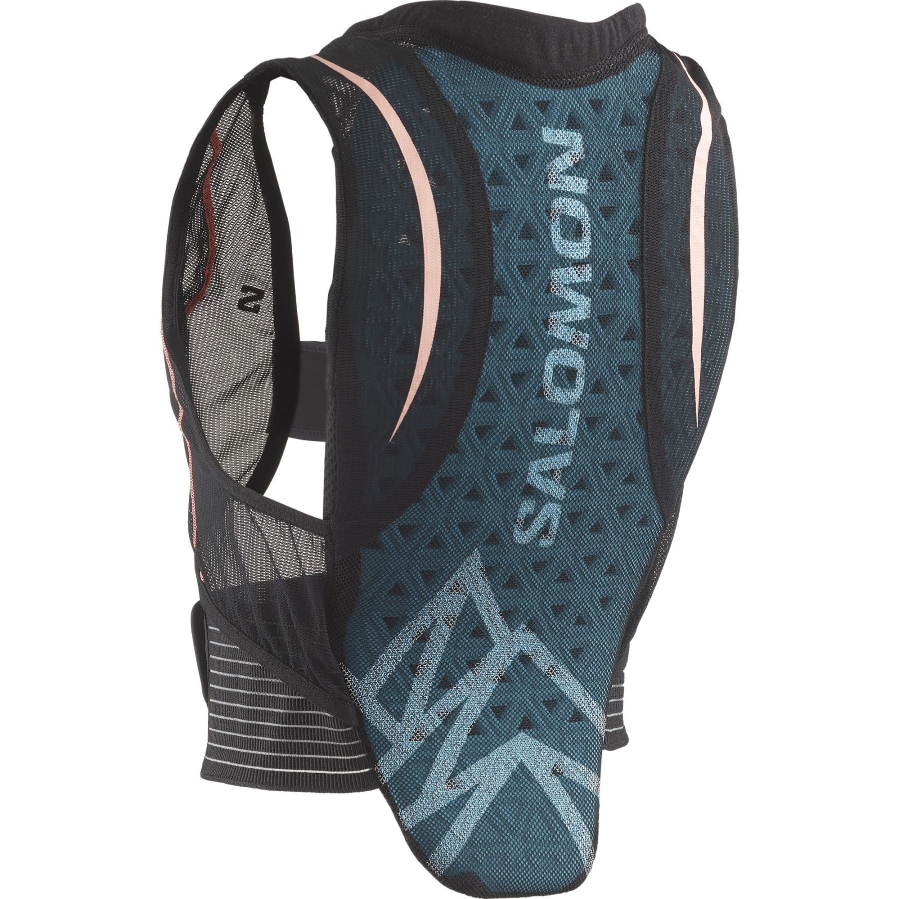 Salomon Flexcell Pro W, selkäsuoja, musta/vaaleanpunainen – Salomon