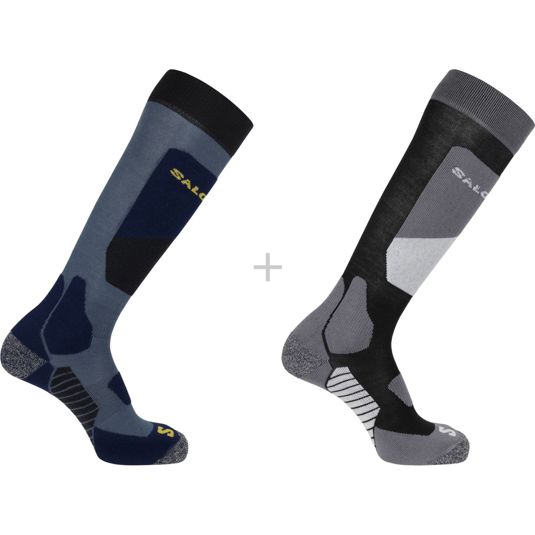 Salomon S/Access, hiihtosukat, 2-pakkaus, musta/sininen – Salomon