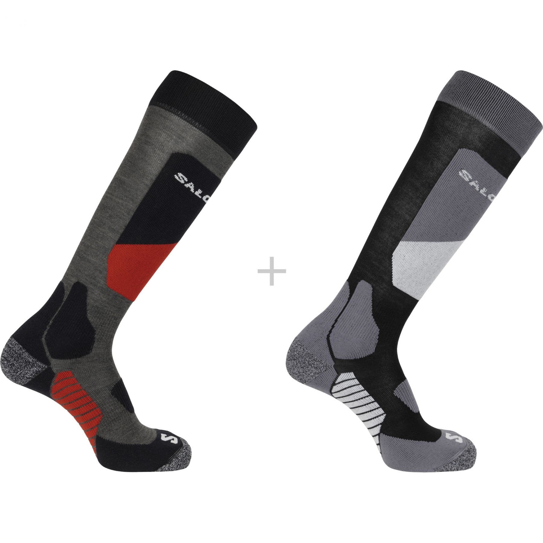 Salomon S/Access, laskettelusukat, 2-pack, musta/tummanharmaa – Salomon