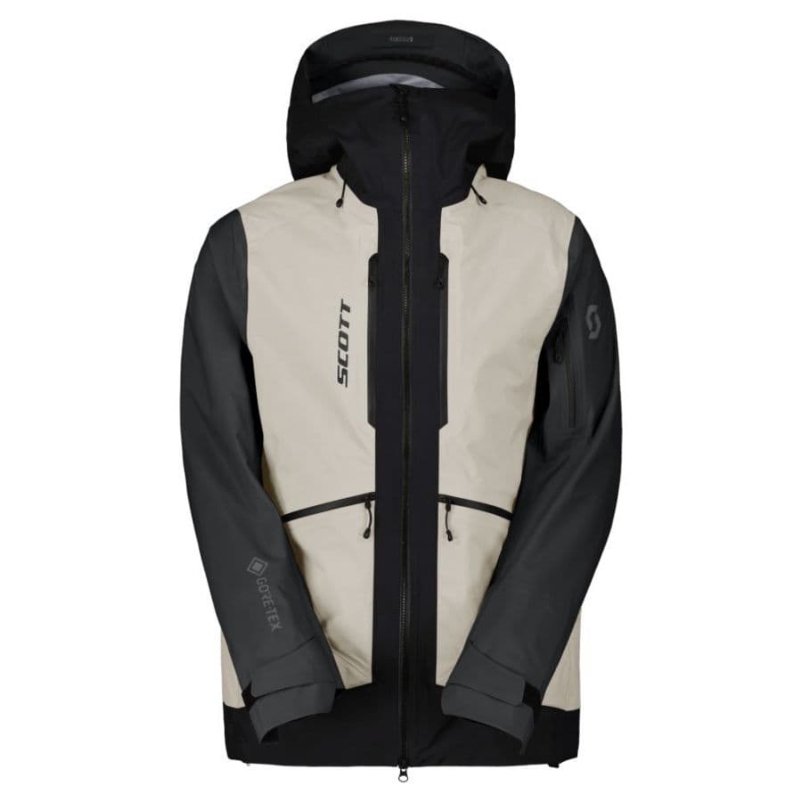 Scott Vertic GTX 3L, kuoritakki, miehet, musta/luonnonvalkoinen – Scott