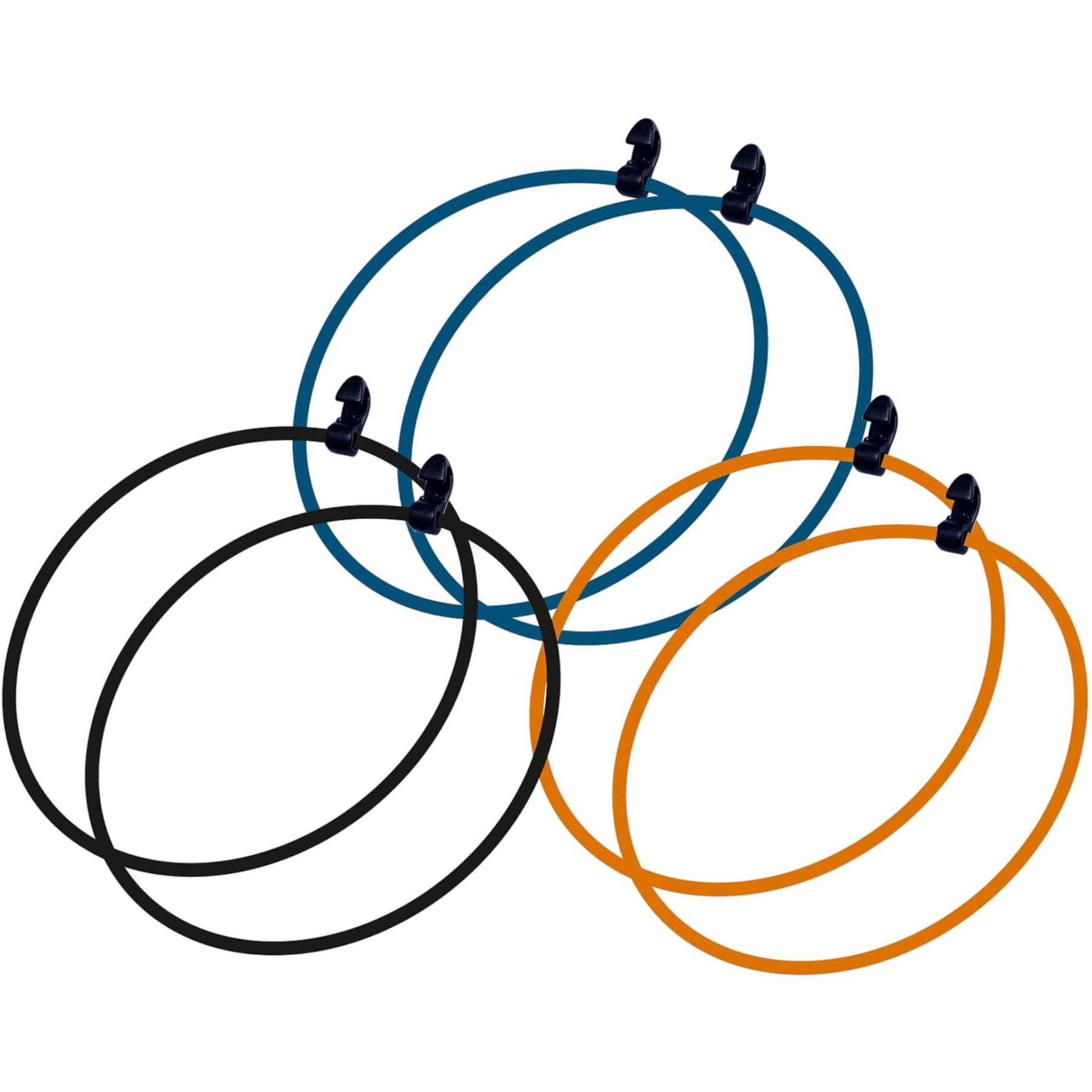 Tatonka Silikonihihna Pyöreä, pakkausrenkaat, monivärinen, 6 kpl. – Tatonka