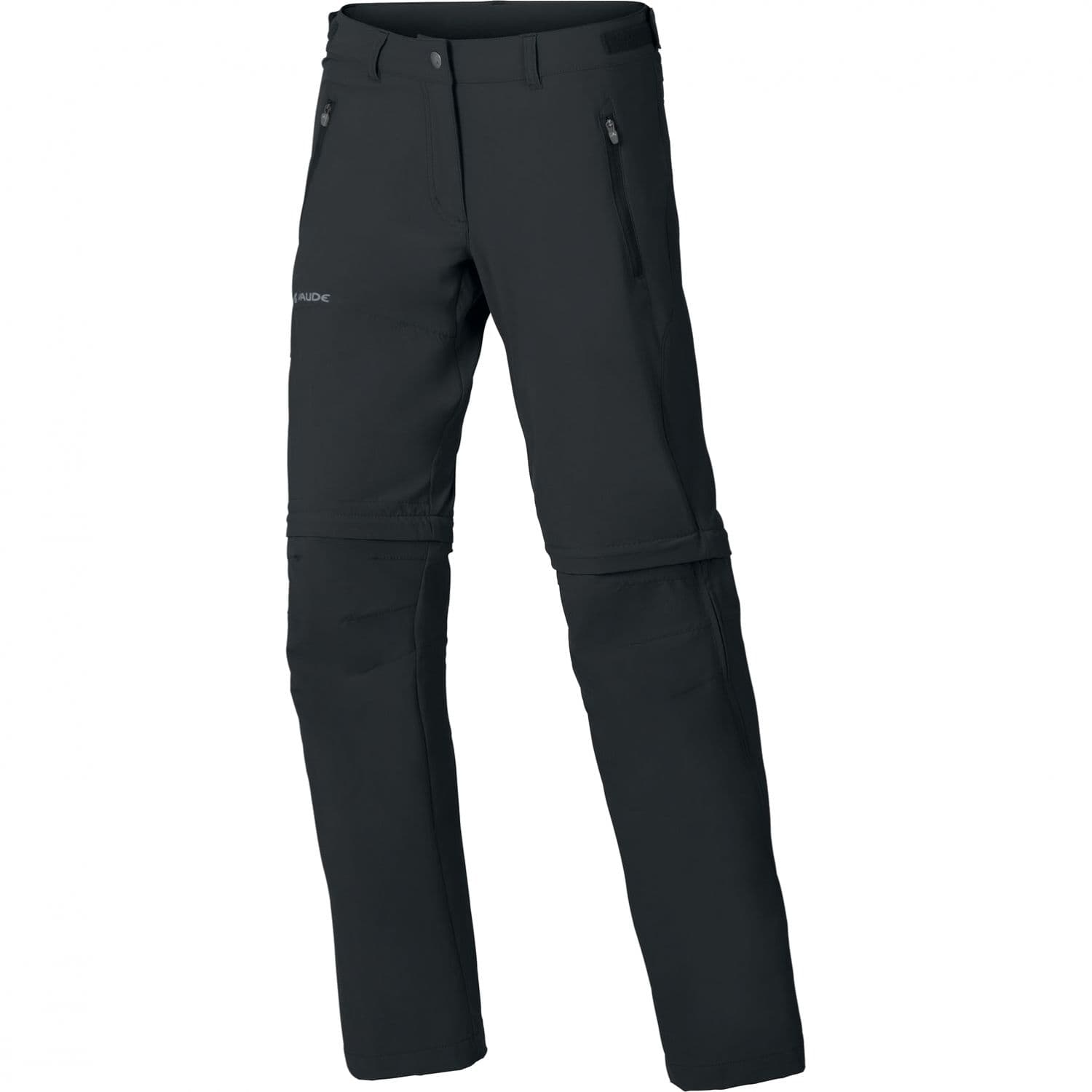 Vaude V Women's Farley Stretch ZO T-Zip Pants, vaellushousut, naiset, musta – Vaude