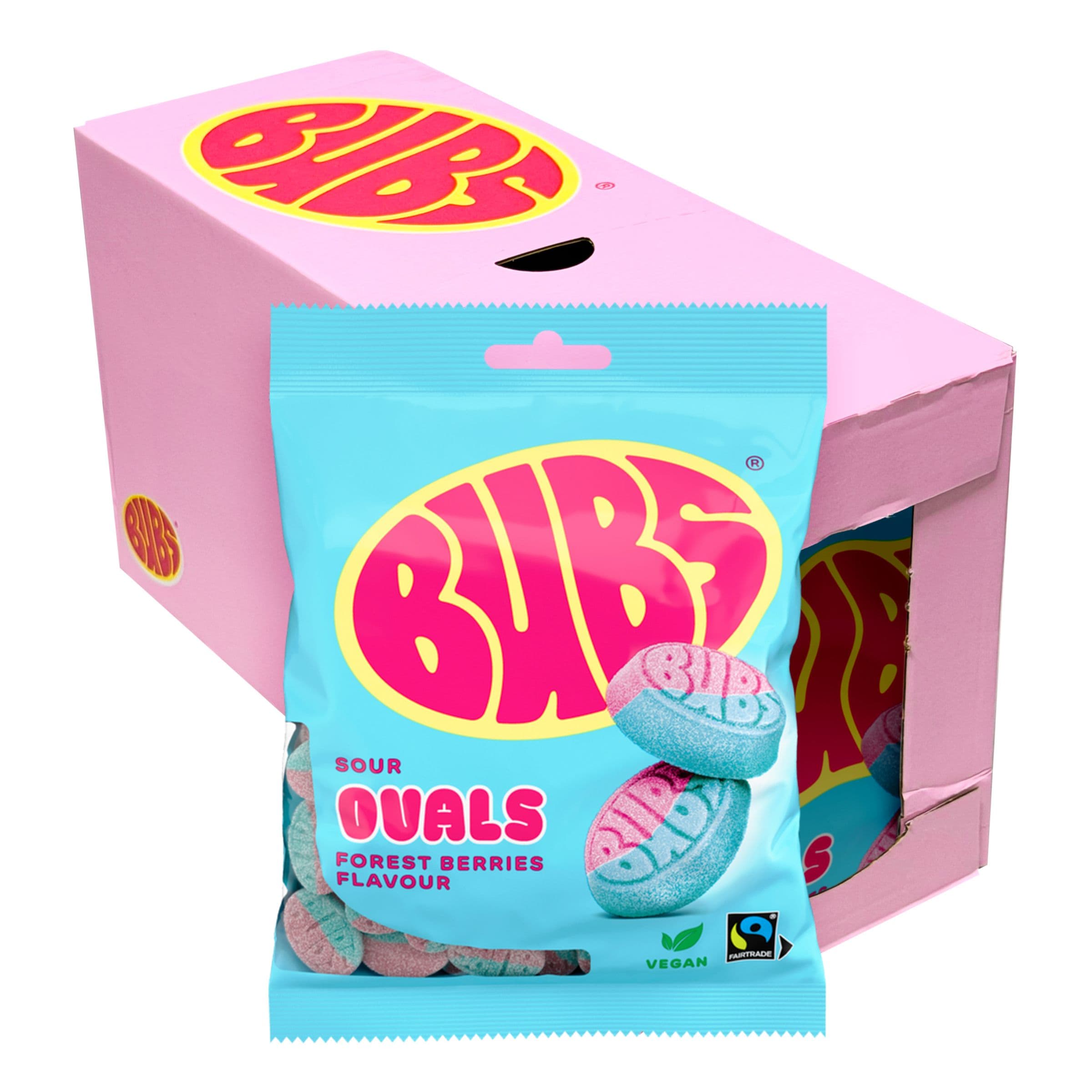 Bubs Metsämarjaovaalit Suurpakkaus - 12 x 90 g – ERT Godis Bulk