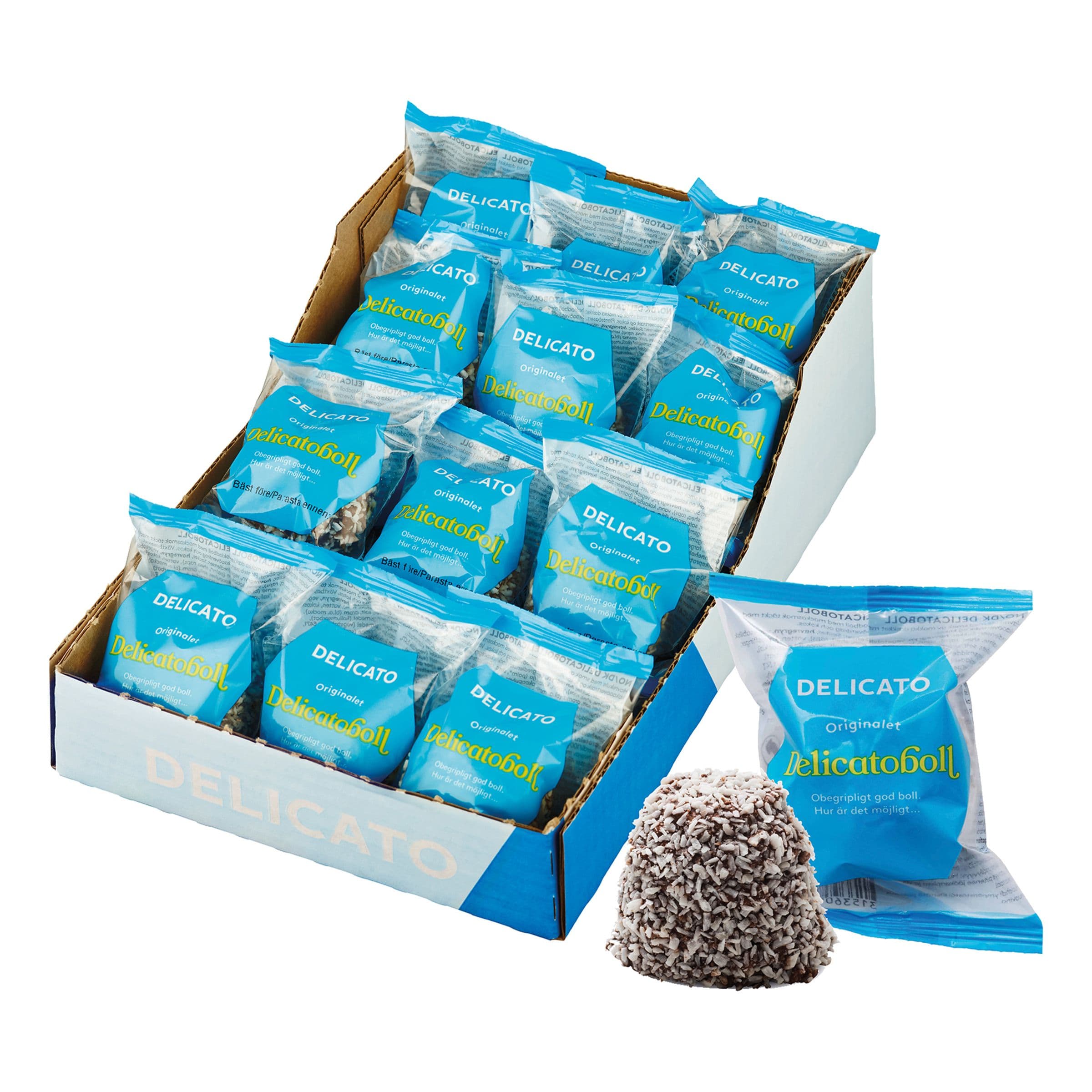 Delicato Chokladipallot Suurpakkaus - 25 x 58 g – ERT Godis Bulk