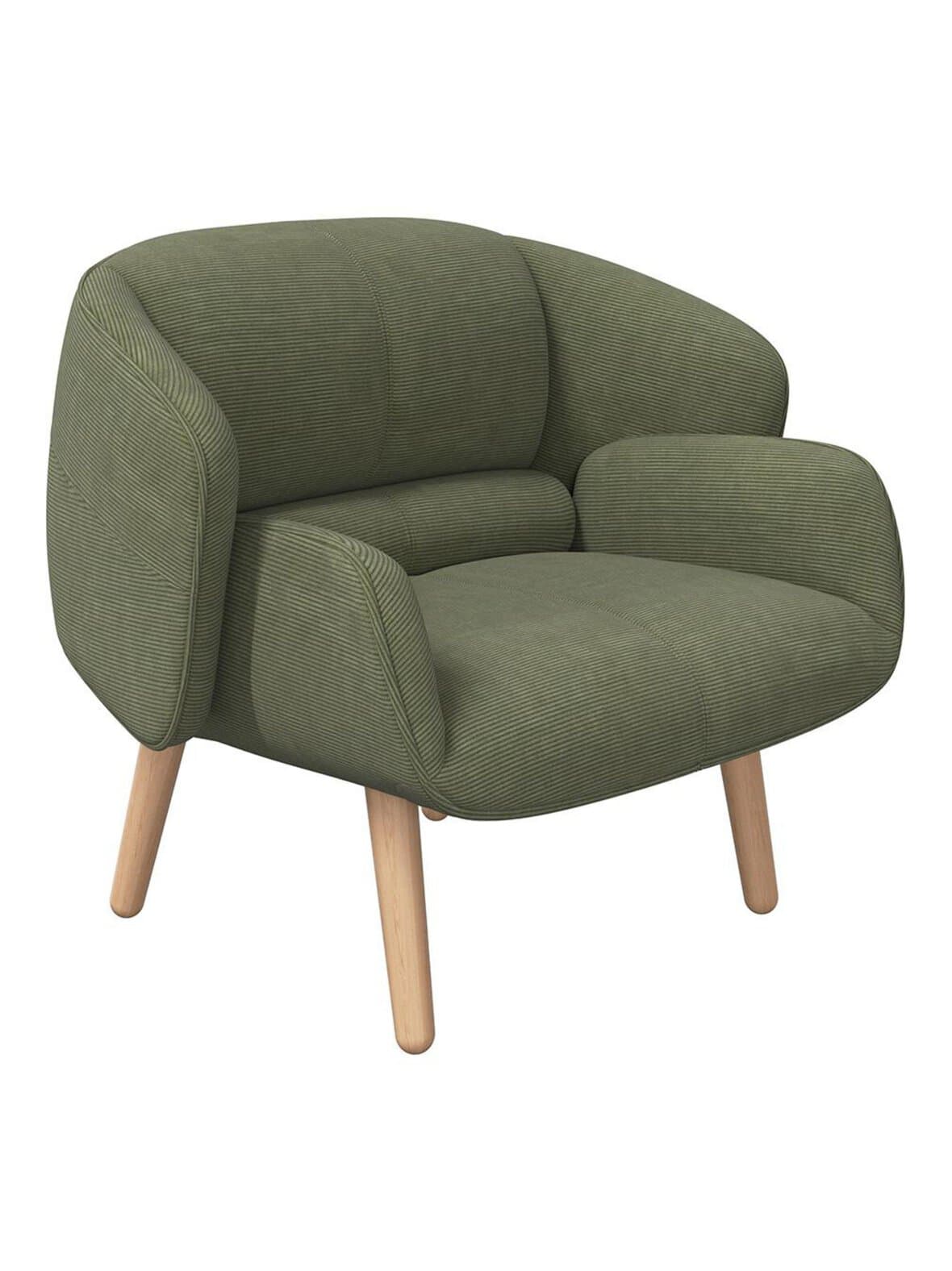 Fusion-nojatuoli skagen-kangas 3165 vihreä/tammi – BoConcept