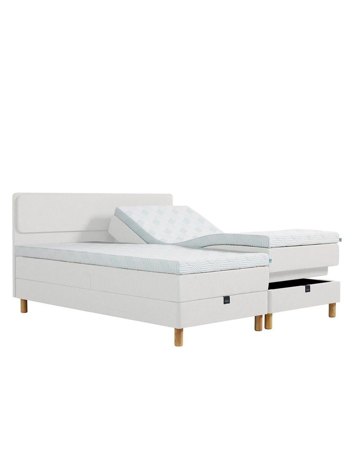 Experience adjustable -moottorisänky pro luxe 10 firm + medium / cream 180 x 200 cm – Tempur