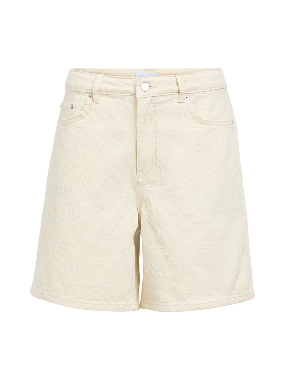 Objpala mid waist straight -farkkushortsit – Object