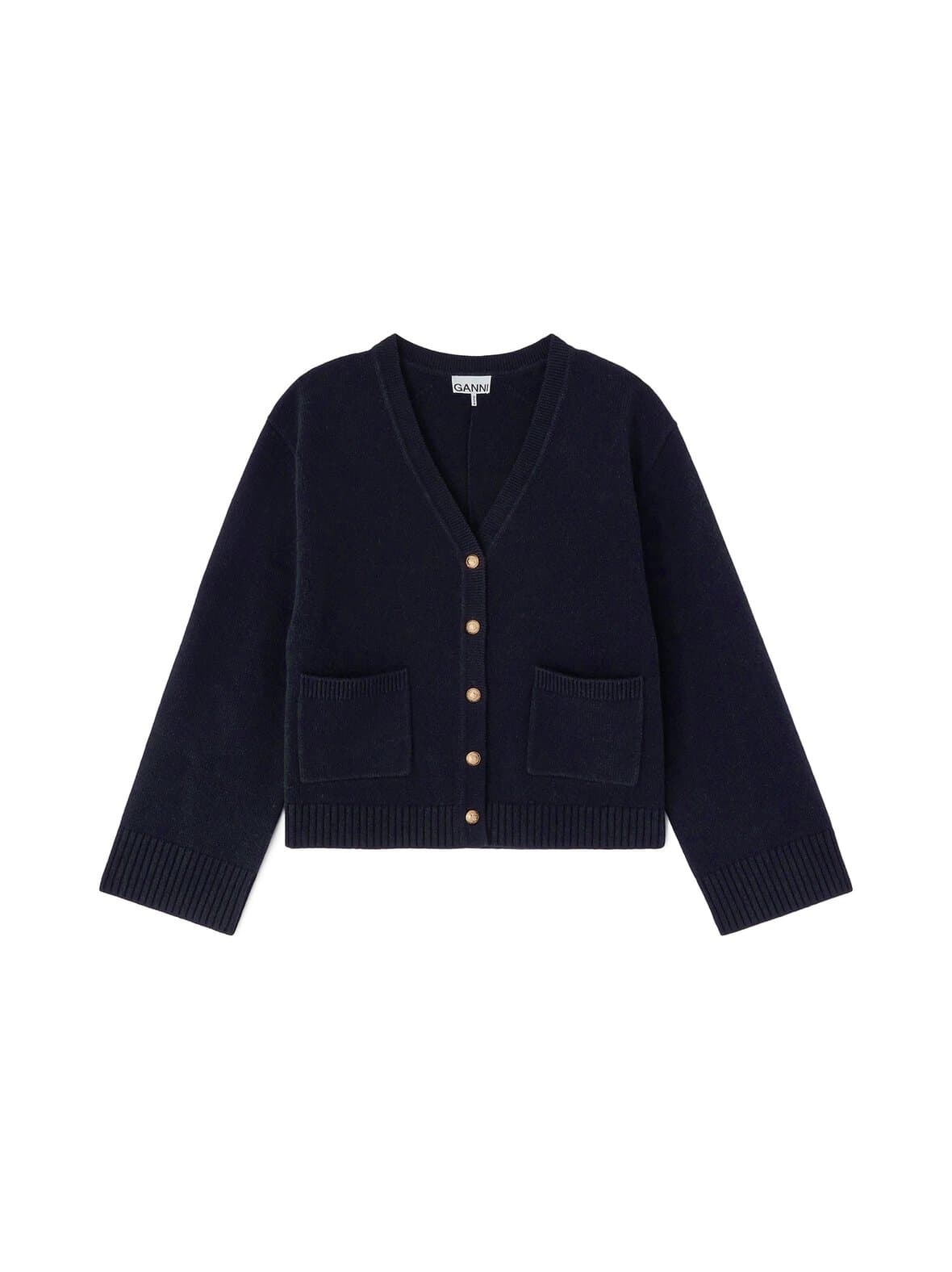 Compact wool -neuletakki – GANNI