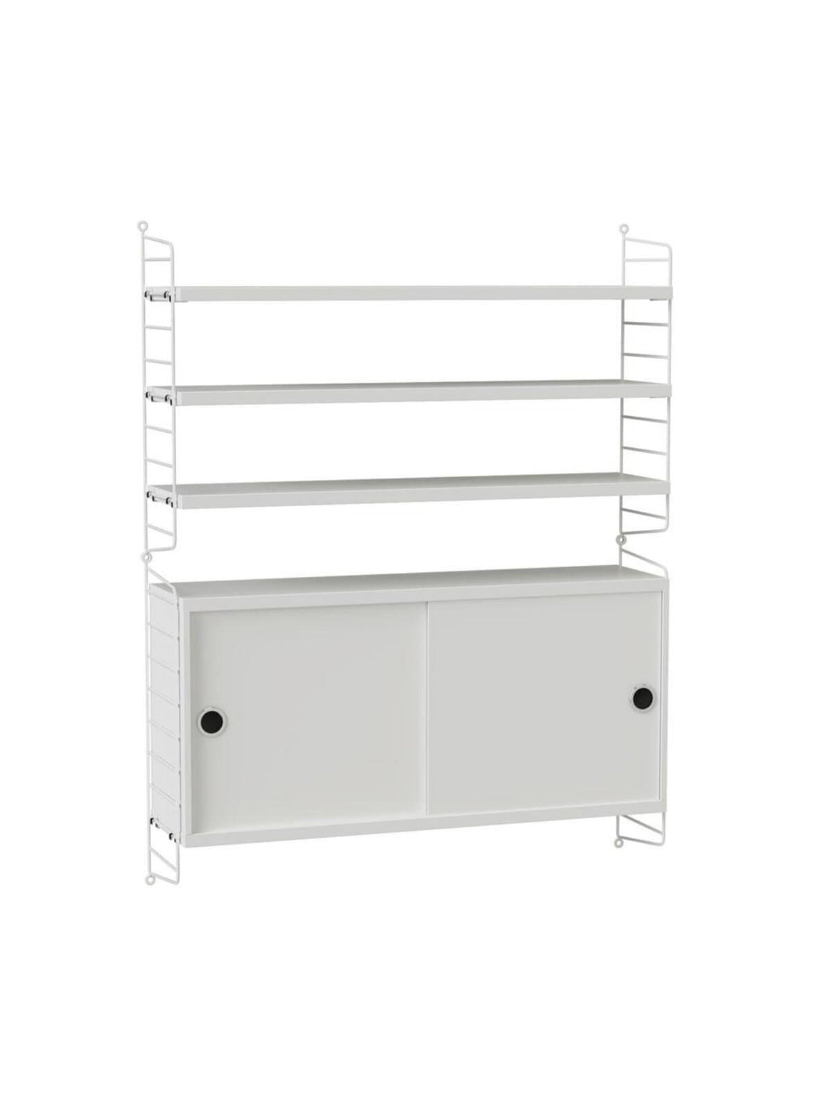 String system -hyllykokonaisuus valkoinen 78 x 50 cm – String Furniture