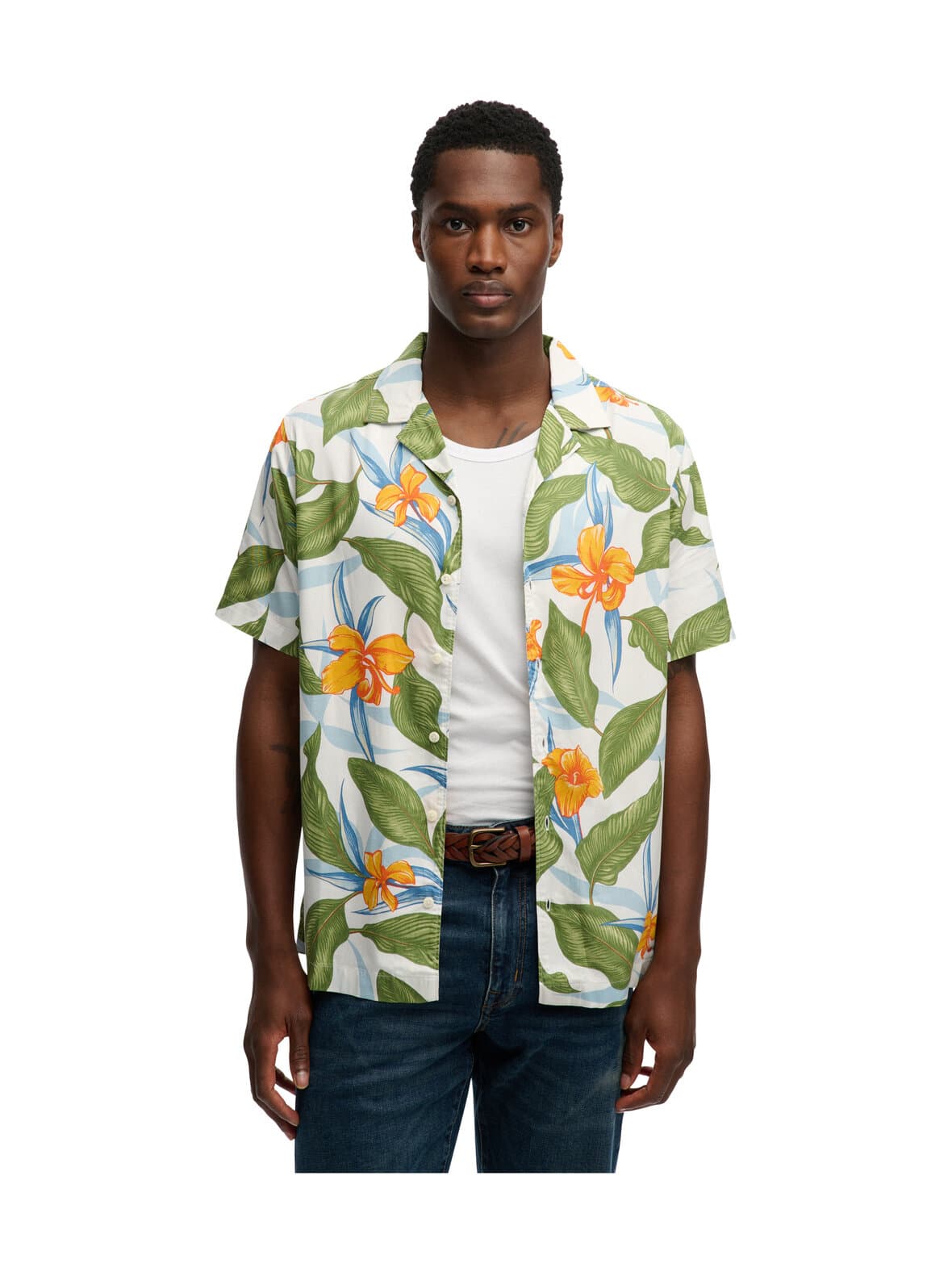 Hawaiian print -kauluspaita – Superdry