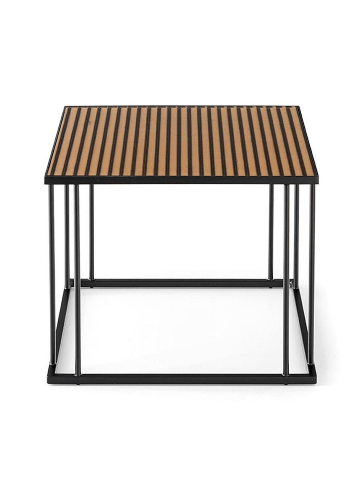 Renee-sohvapöytä pronssi/mattamusta 50 x 50 cm – Calligaris