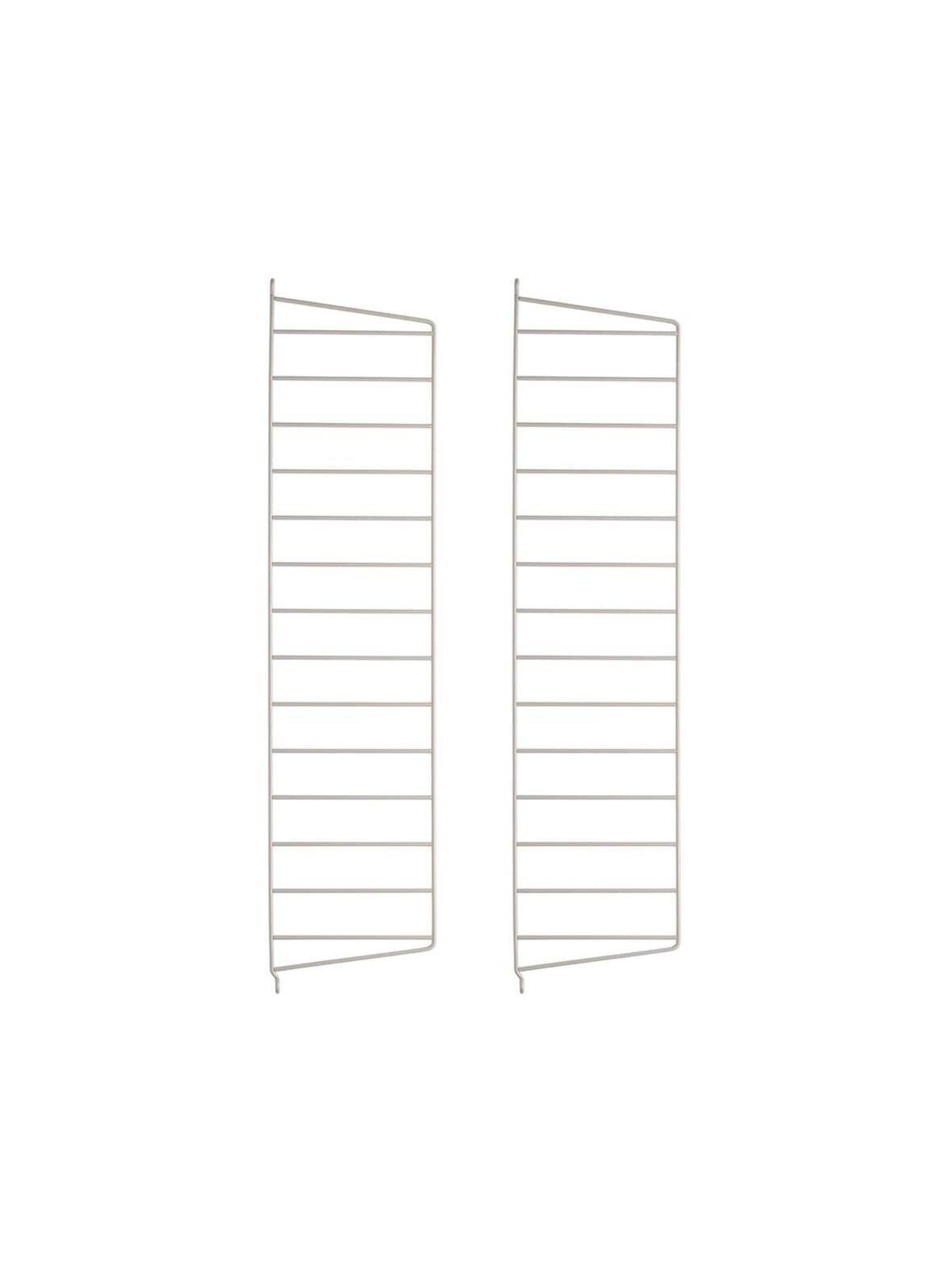 String system -seinäsivupaneelit beige 75 x 20 cm – String Furniture