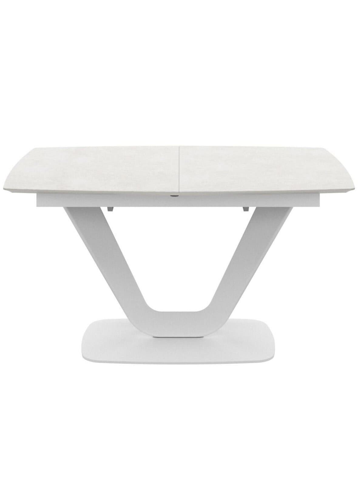 Alicante-jatkettava ruokapöytä harmaa/valkoinen 99 x 140/190 cm – BoConcept