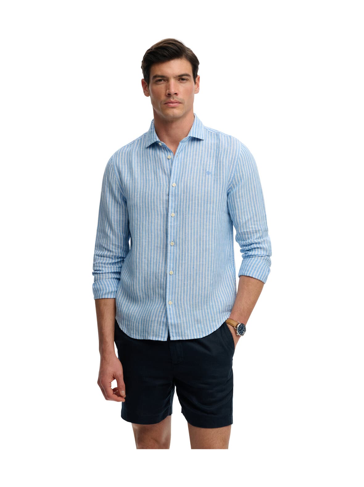 Riviera-pellavakauluspaita – Superdry