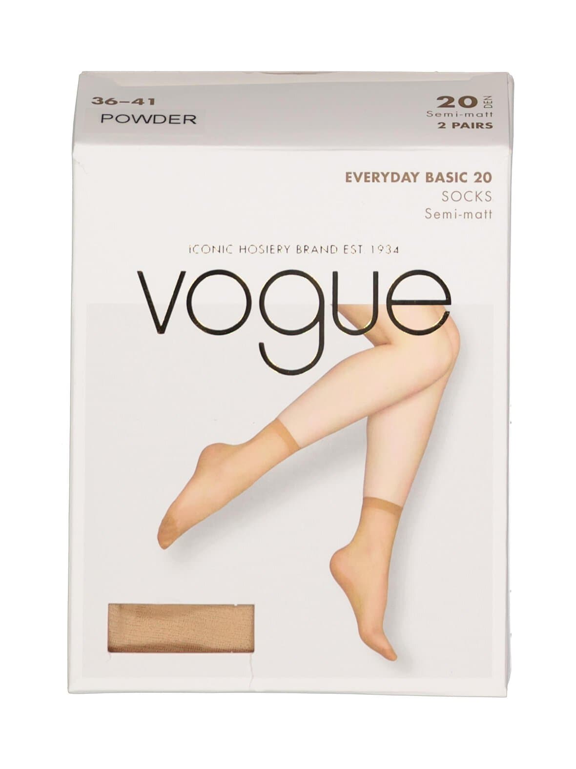 Everyday basic -nilkkasukat 20 den, 2-pack – Vogue