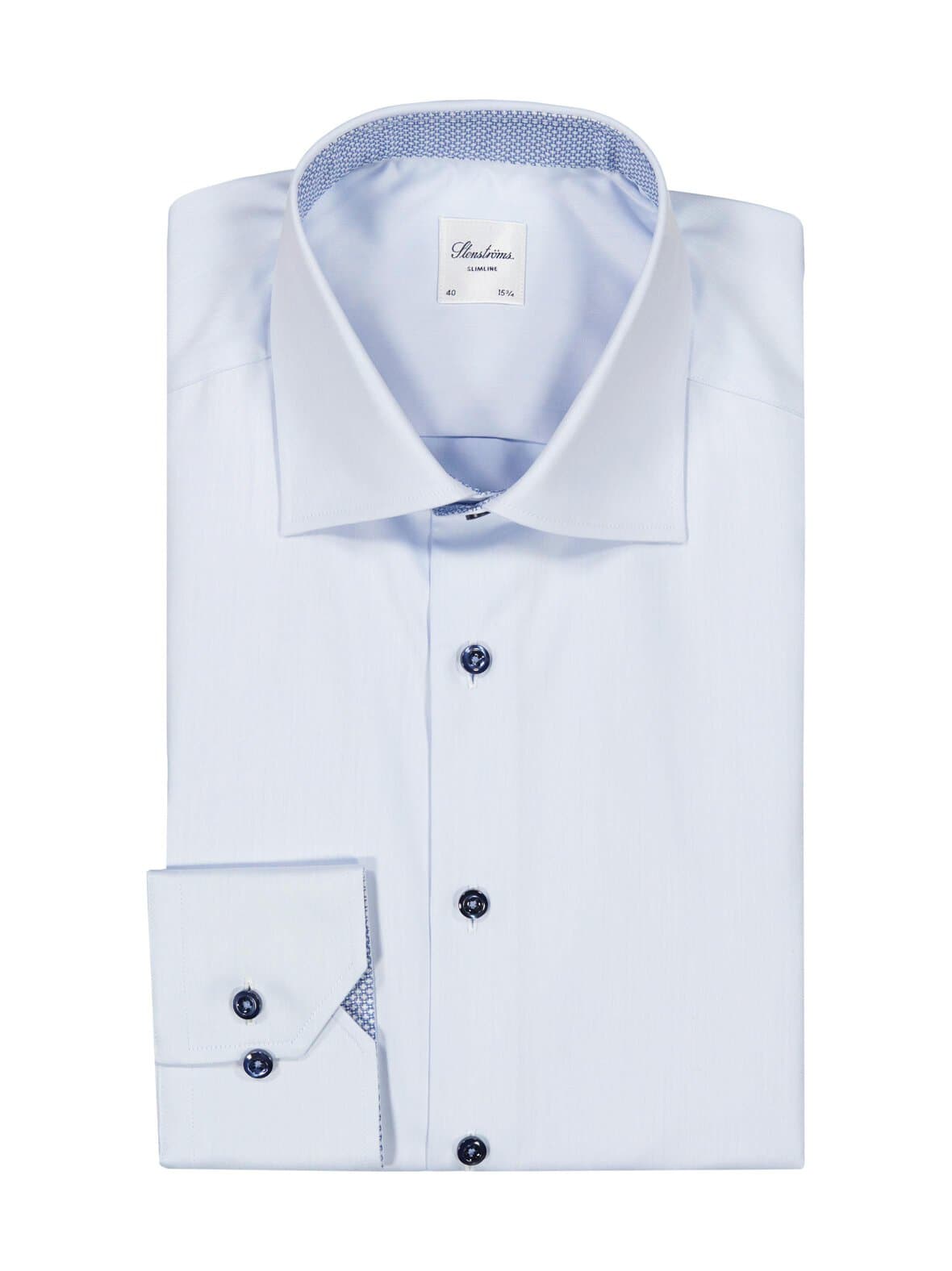 Slimline cuff contrast -kauluspaita – Stenströms