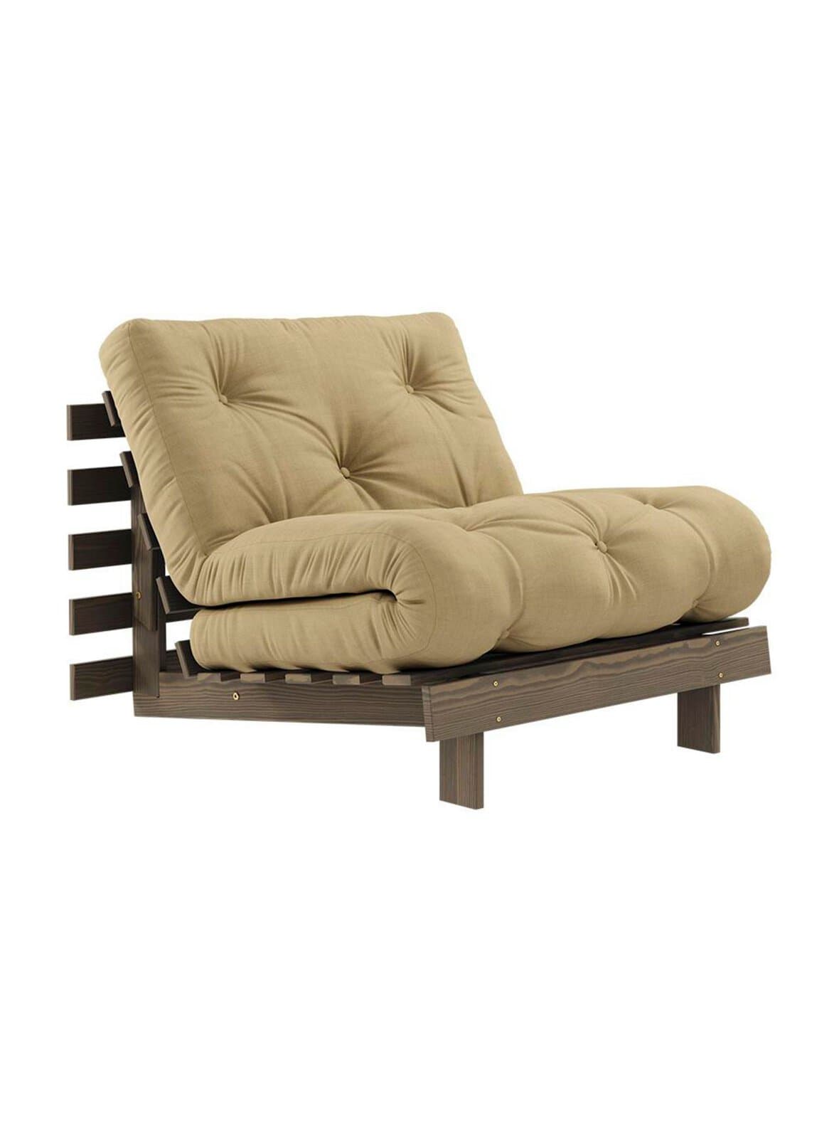 Roots-futonnojatuoli wheat beige/ruskea – Karup