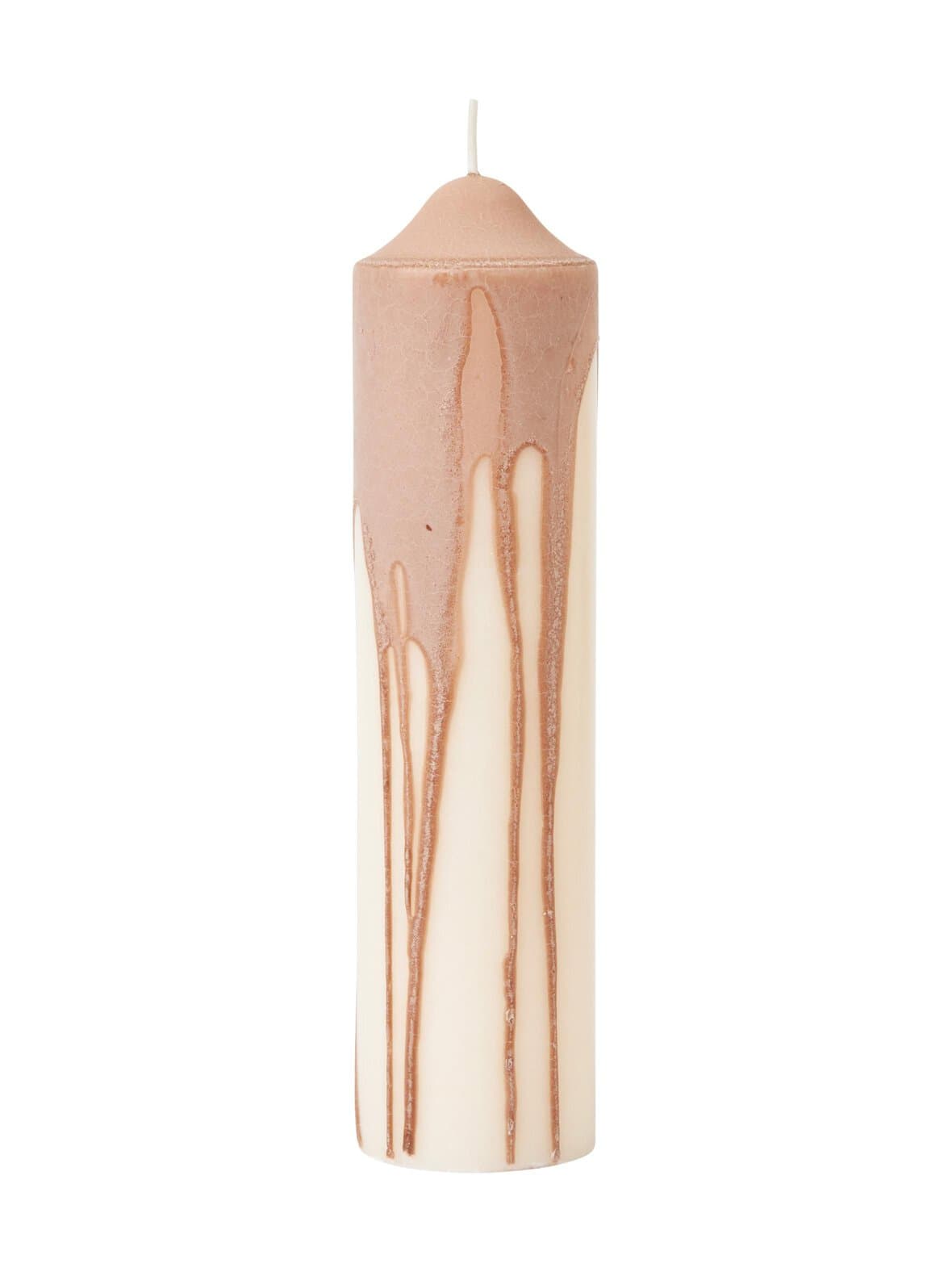 Dryp pillar beige -kynttilä – ferm LIVING