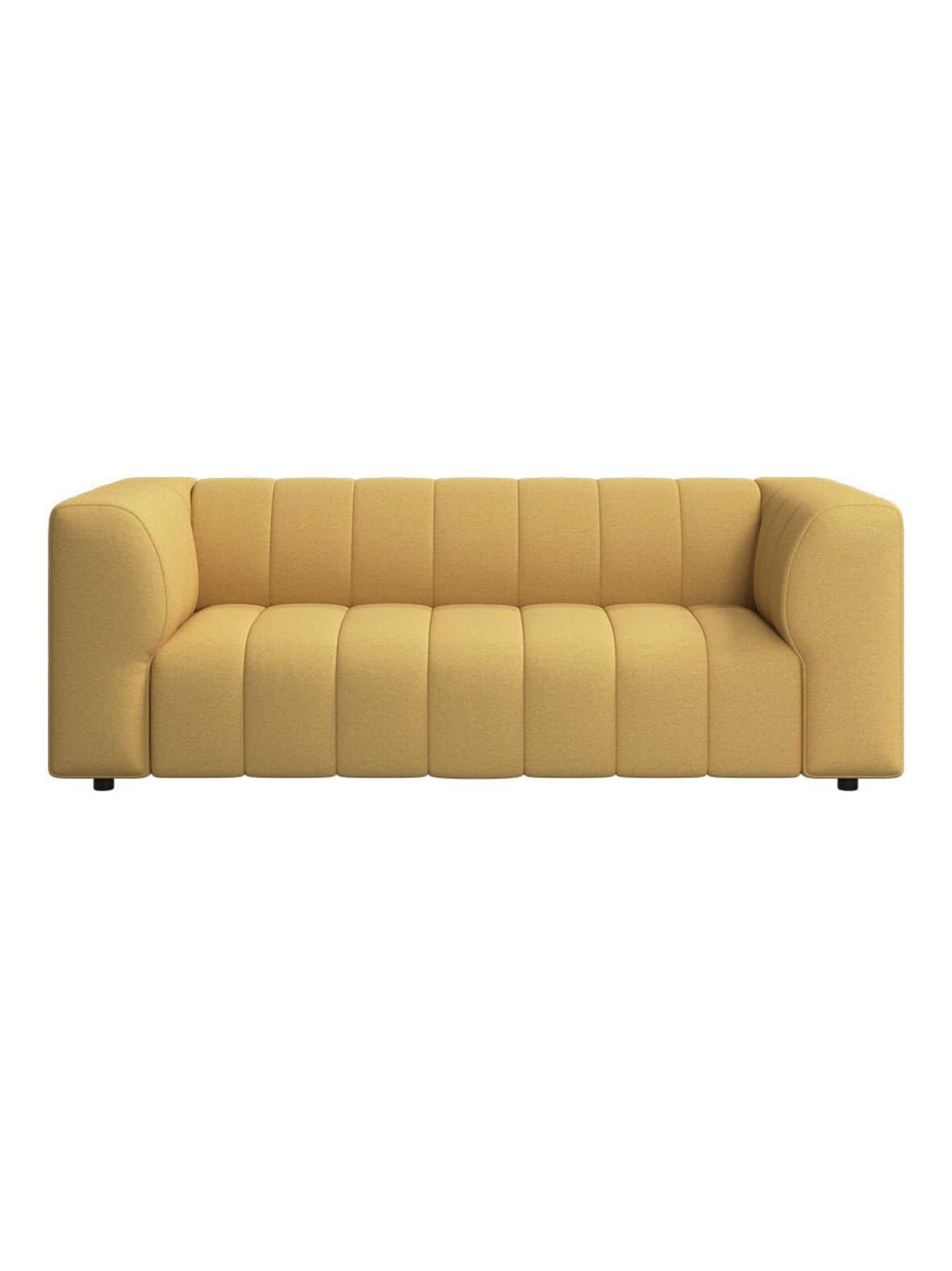 Bellagio-sohva capri-kangas 3234 sinapinkeltainen l 201 cm – BoConcept