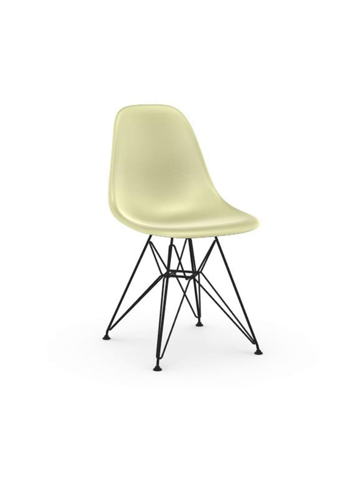 Eames dsr fiberglass -tuoli parchment/musta – Vitra