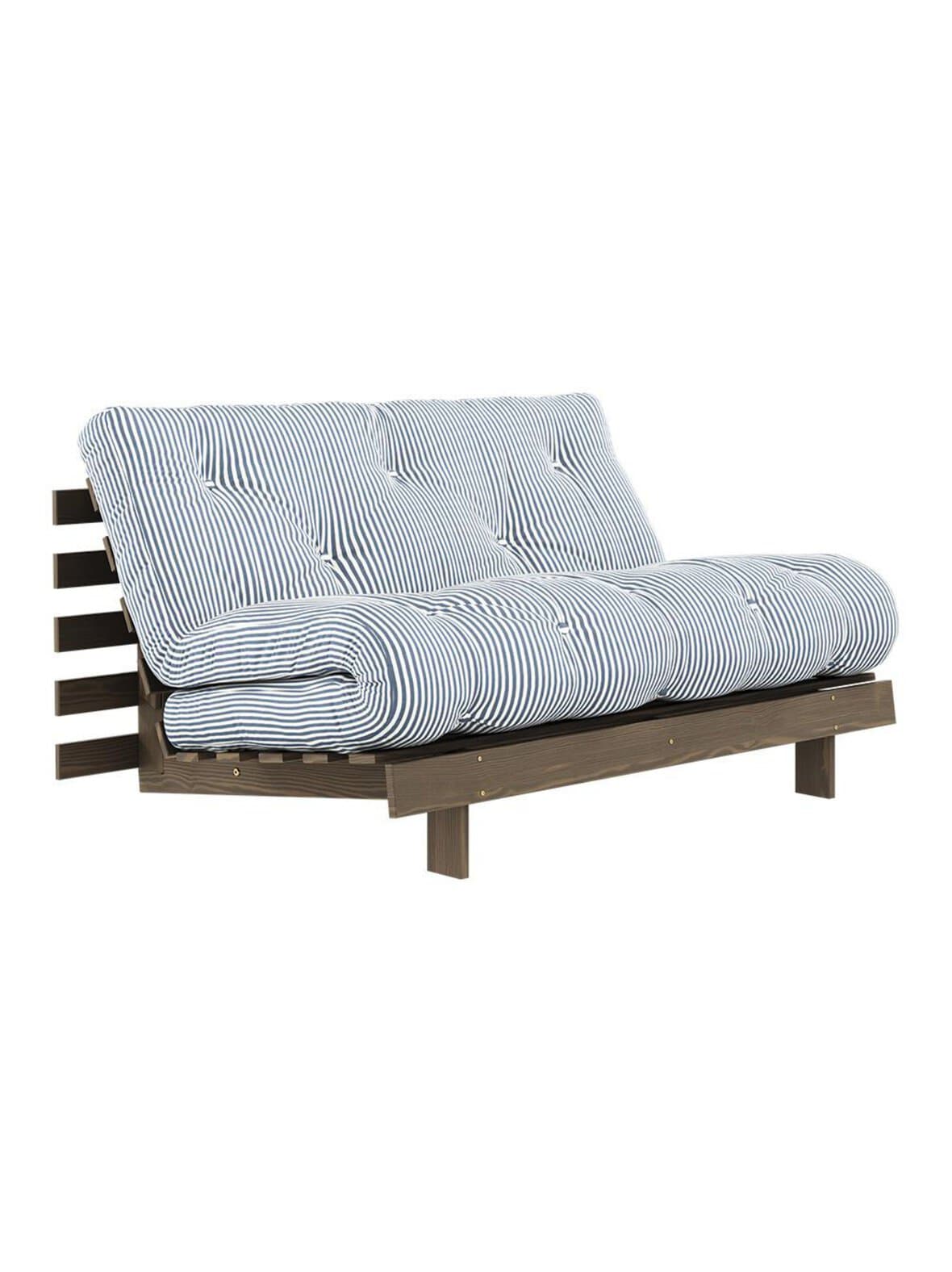 Roots-futonsohva beach blue / ruskea l 140 cm – Karup