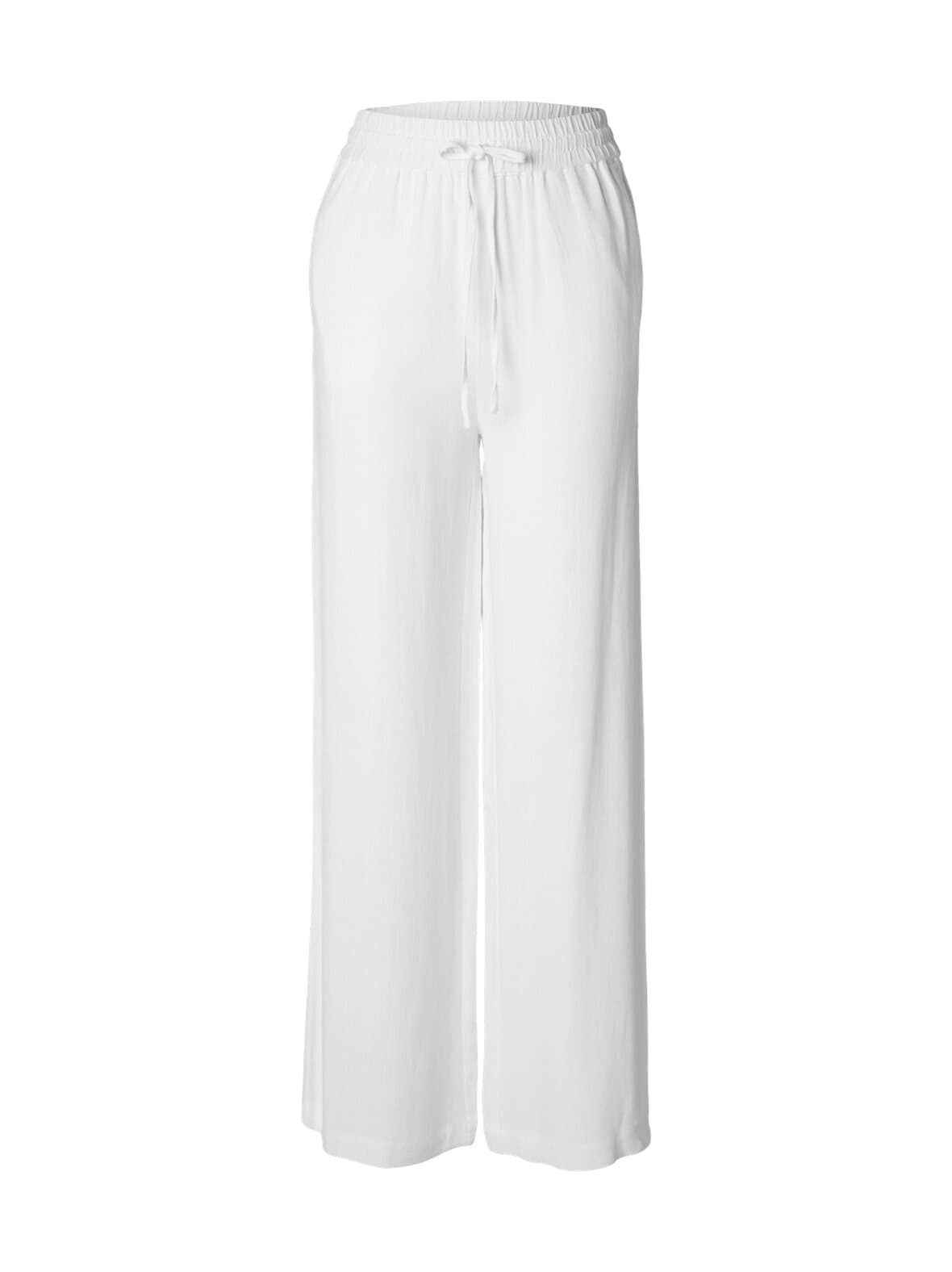 Slfviva gulia high waist -pellavasekoitehousut – SELECTED