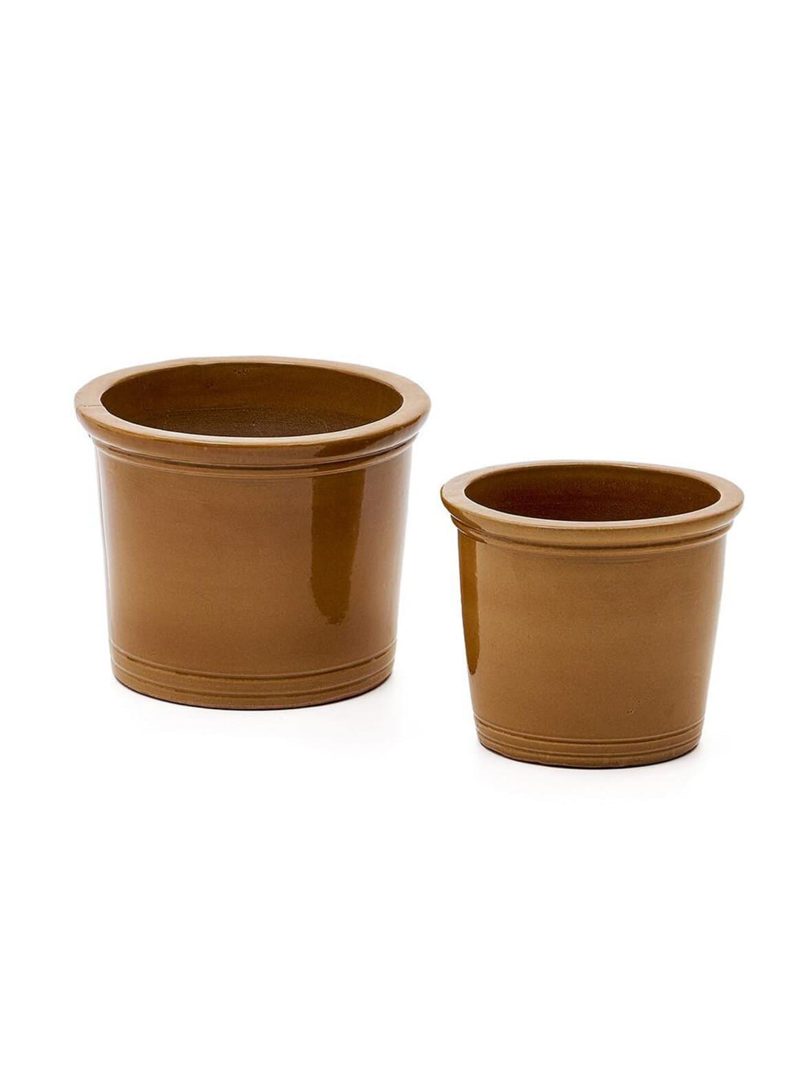 Presili-ruukut 2 kpl sinapinkeltainen – Kave Home