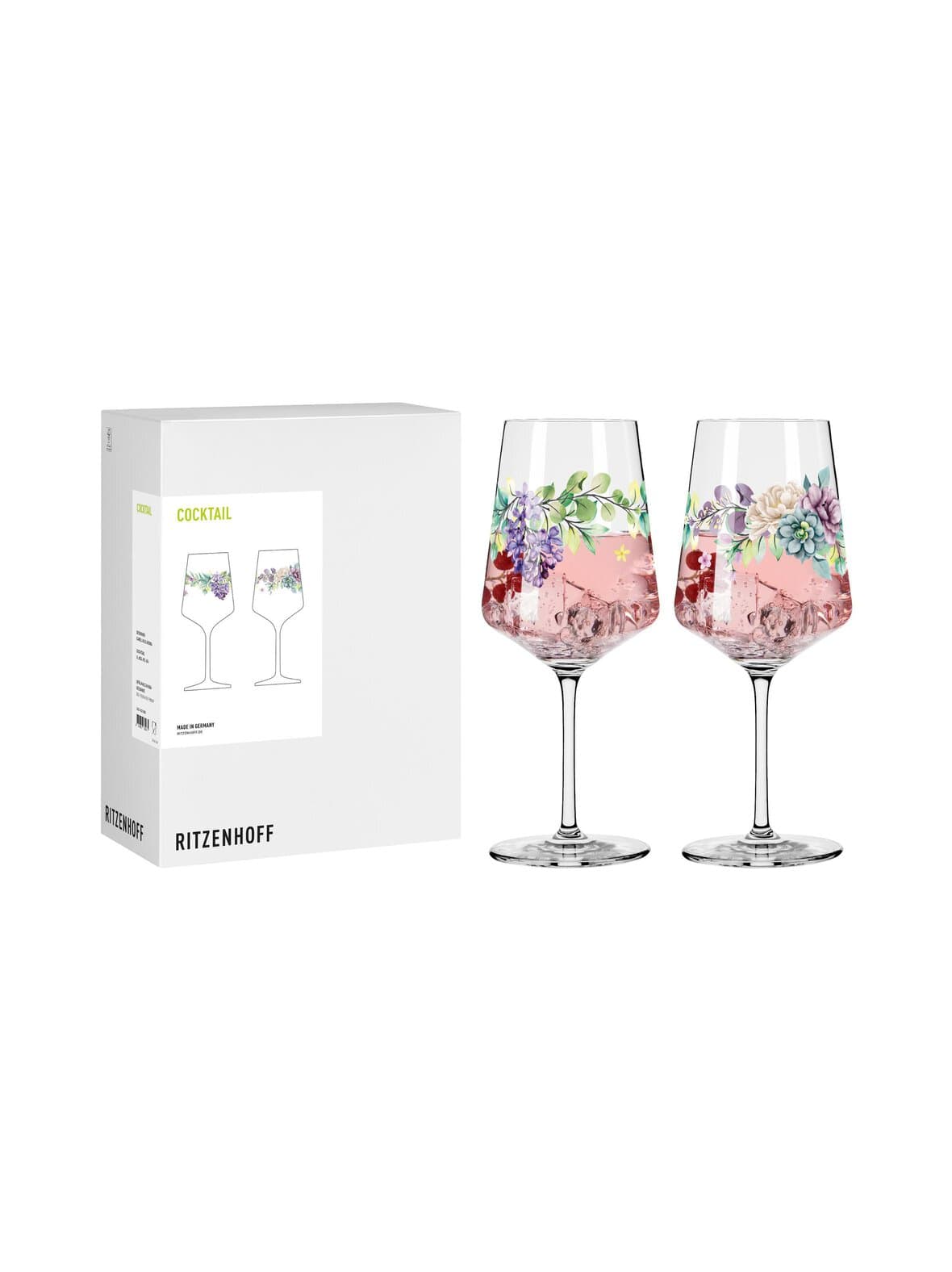 Garden flower -cocktail-lasit 2 kpl – Ritzenhoff