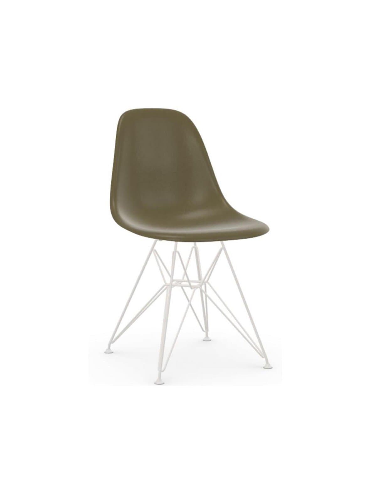 Eames dsr fiberglass -tuoli raw umber/valkoinen – Vitra