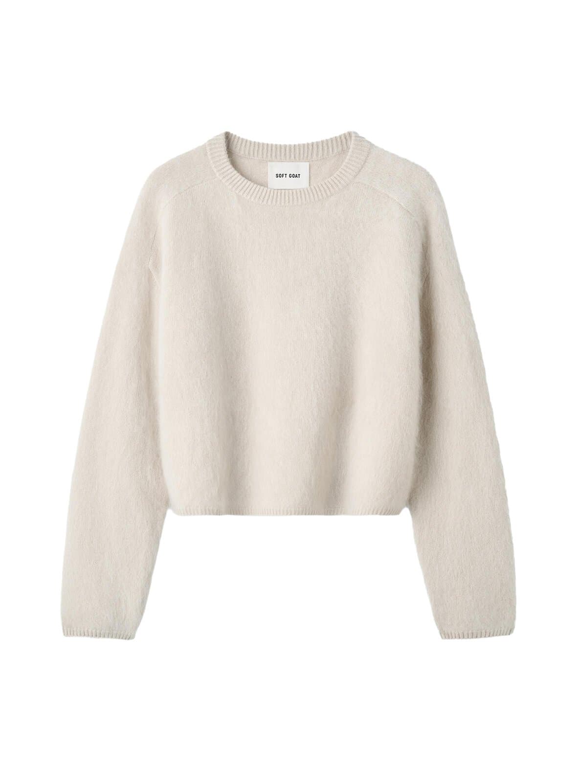 Brushed crewneck -kashmirneule – Soft Goat