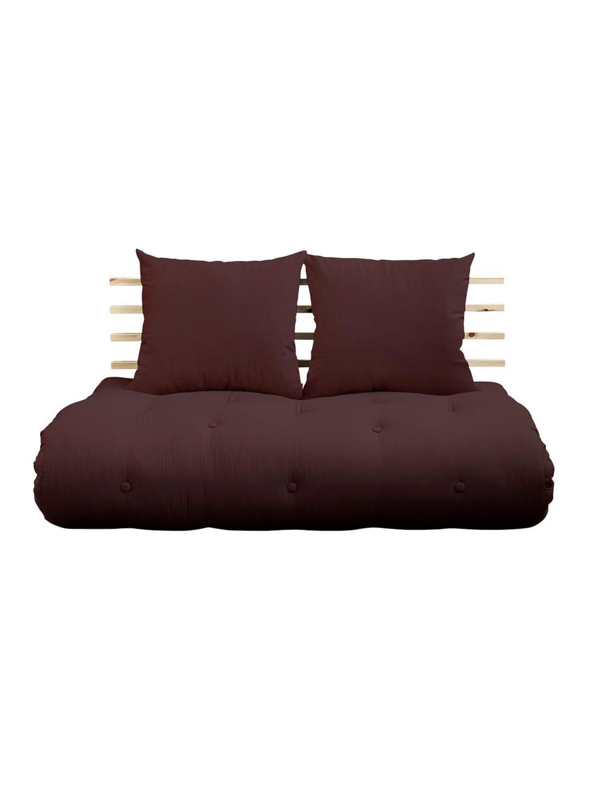 Shin sano -futonsohva brown/mänty – Karup