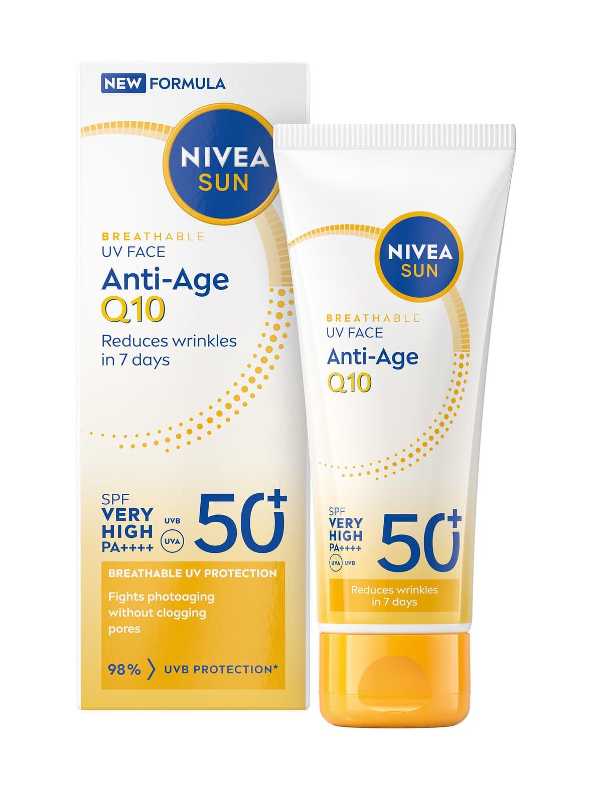 Uv face anti-age q10 sun cream sk50+ -aurinkosuojavoide – Nivea