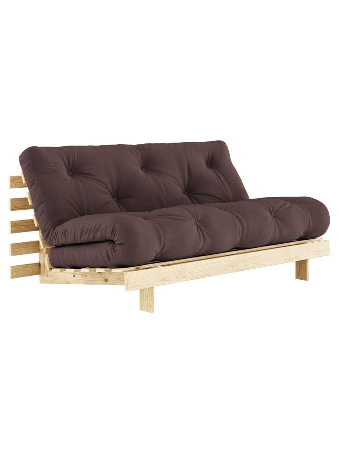 Roots-futonsohva brown/mänty l 160 cm – Karup