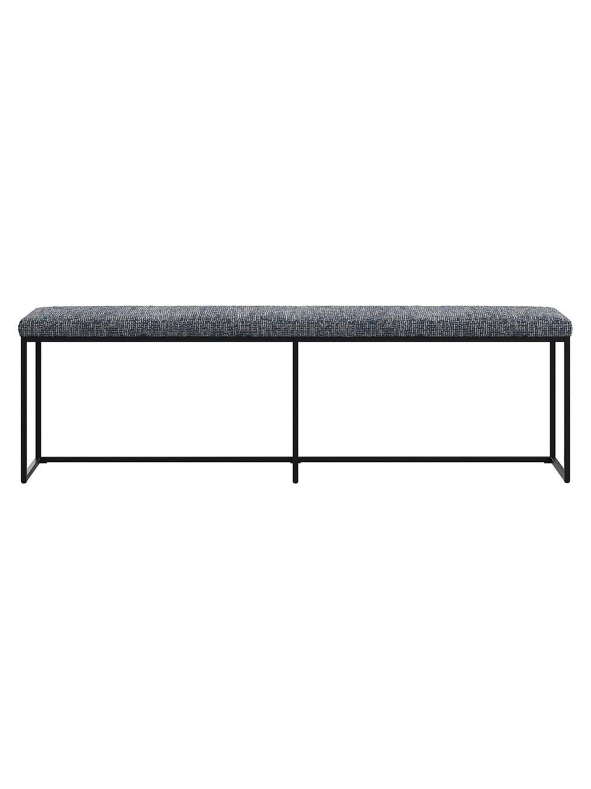 London-penkki tuscany-kangas 3206 sininen / musta l 160 cm – BoConcept