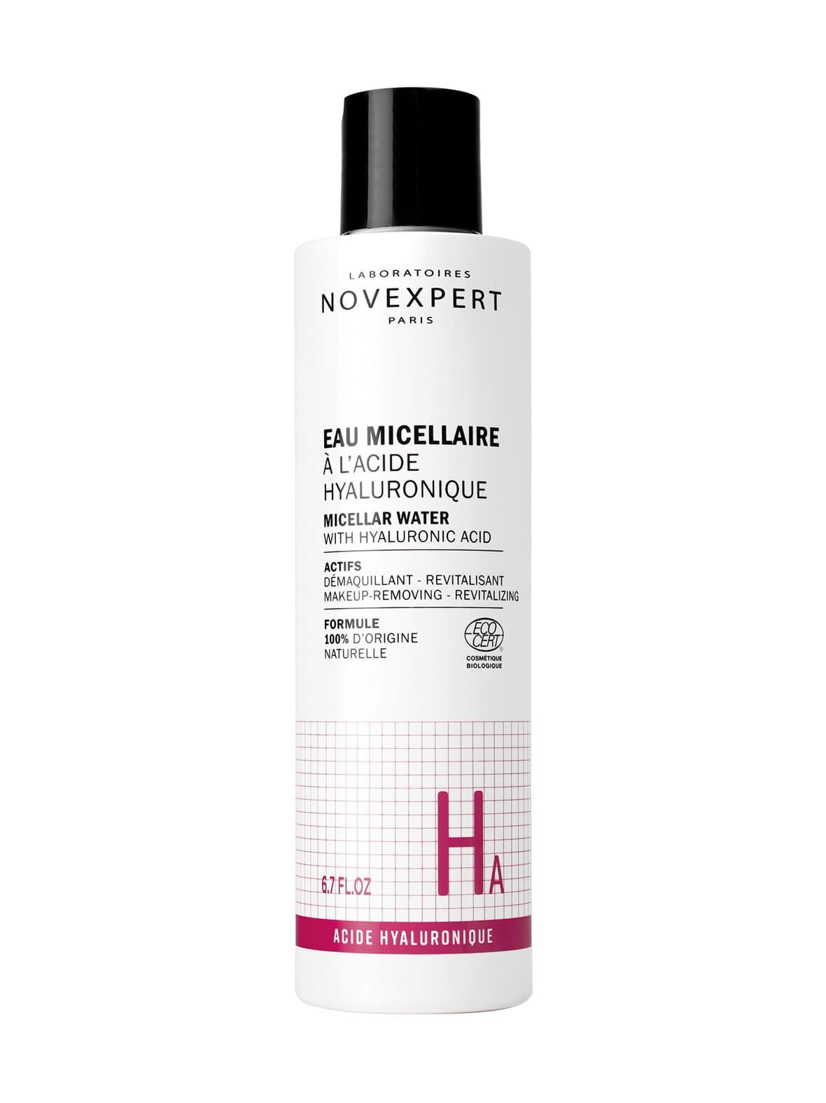 Micellar water hyaluronic acid- hellävaraisesti puhdistava misellivesi 200 ml – Novexpert