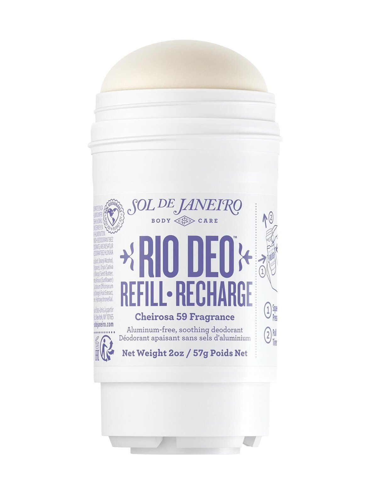 Rio deo cheirosa 59 refill -deodorantti, täyttöpakkaus – Sol De Janeiro