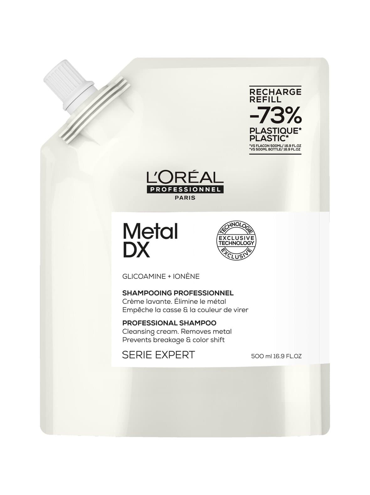 Metal dx shampoo refill -shampoo, täyttöpakkaus, 500ml – L'Oréal Professionnel