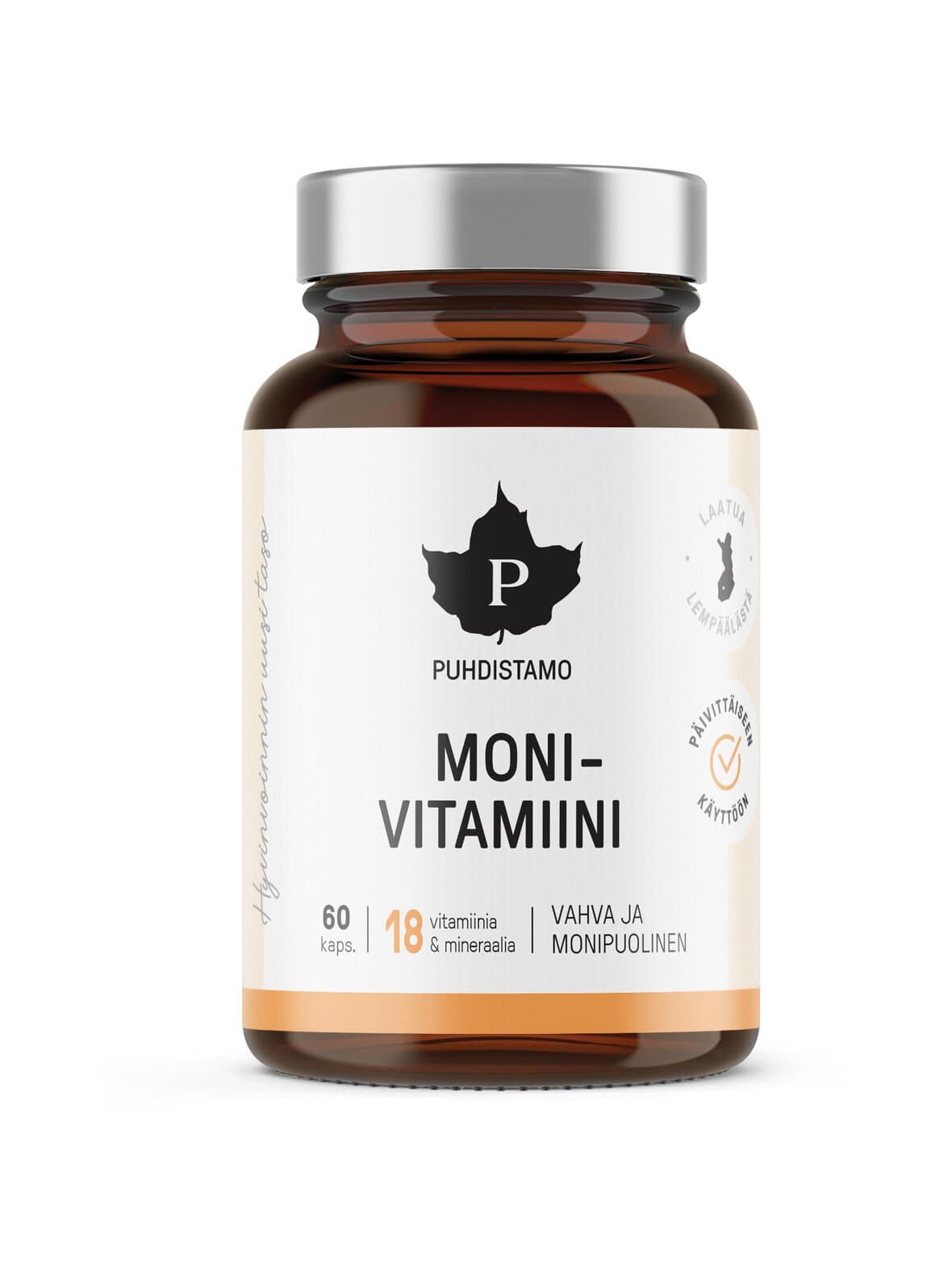 Monivitamiini -ravintolisä, 60 kaps – Puhdistamo