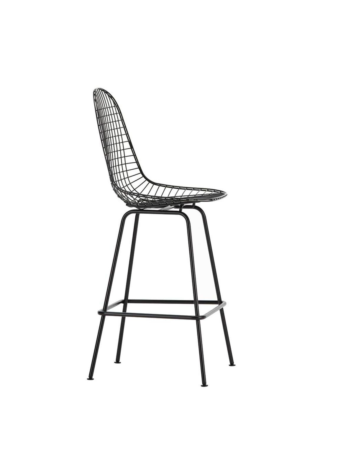 Eames wire -baarituoli medium musta – Vitra