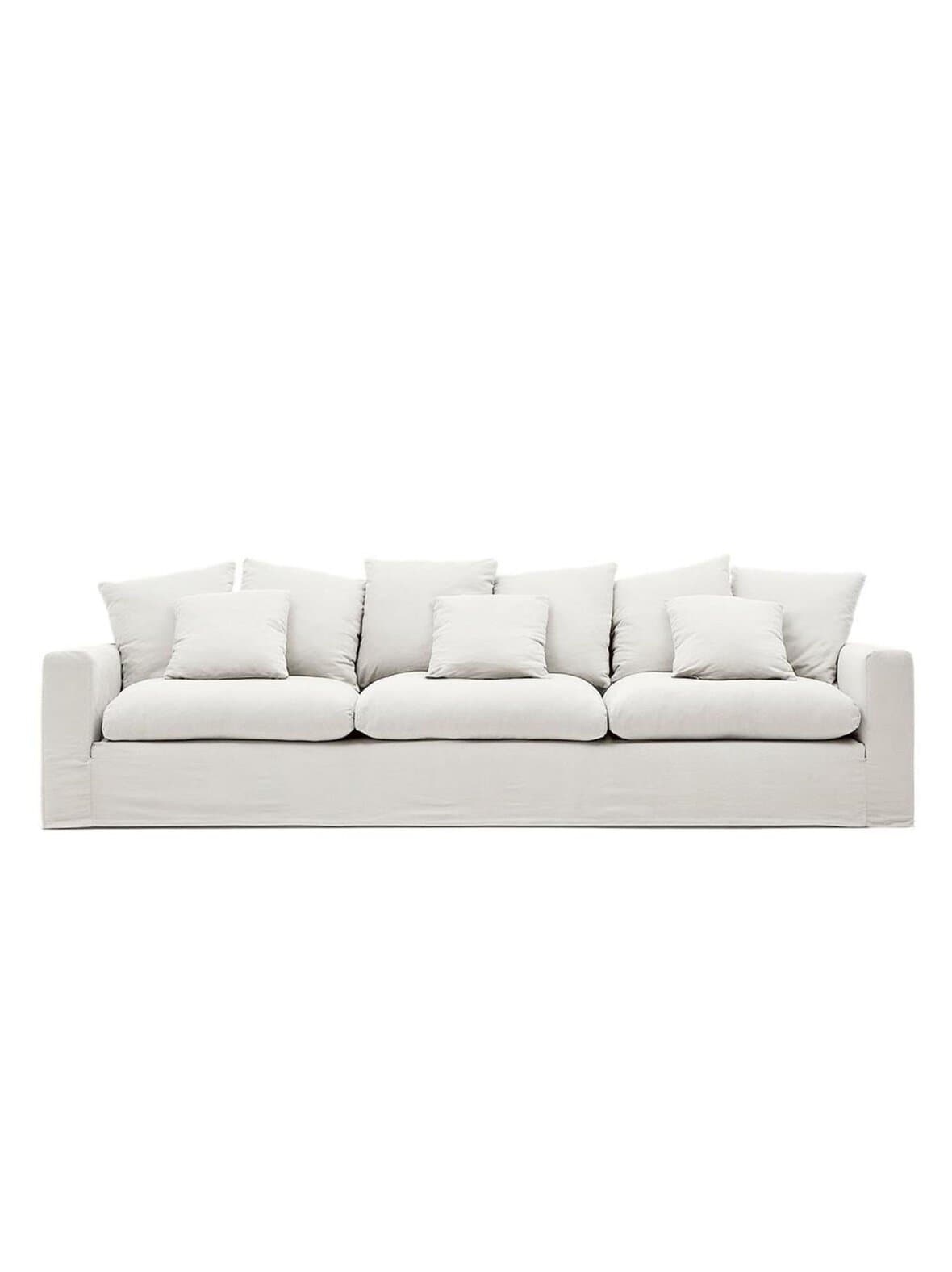 Nora-sohva valkoinen l 340 cm – Kave Home