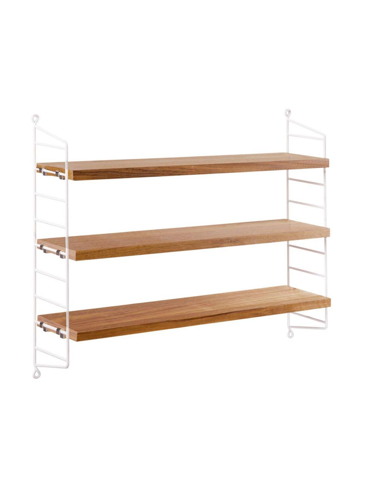String pocket -hylly valkoinen/tammi – String Furniture