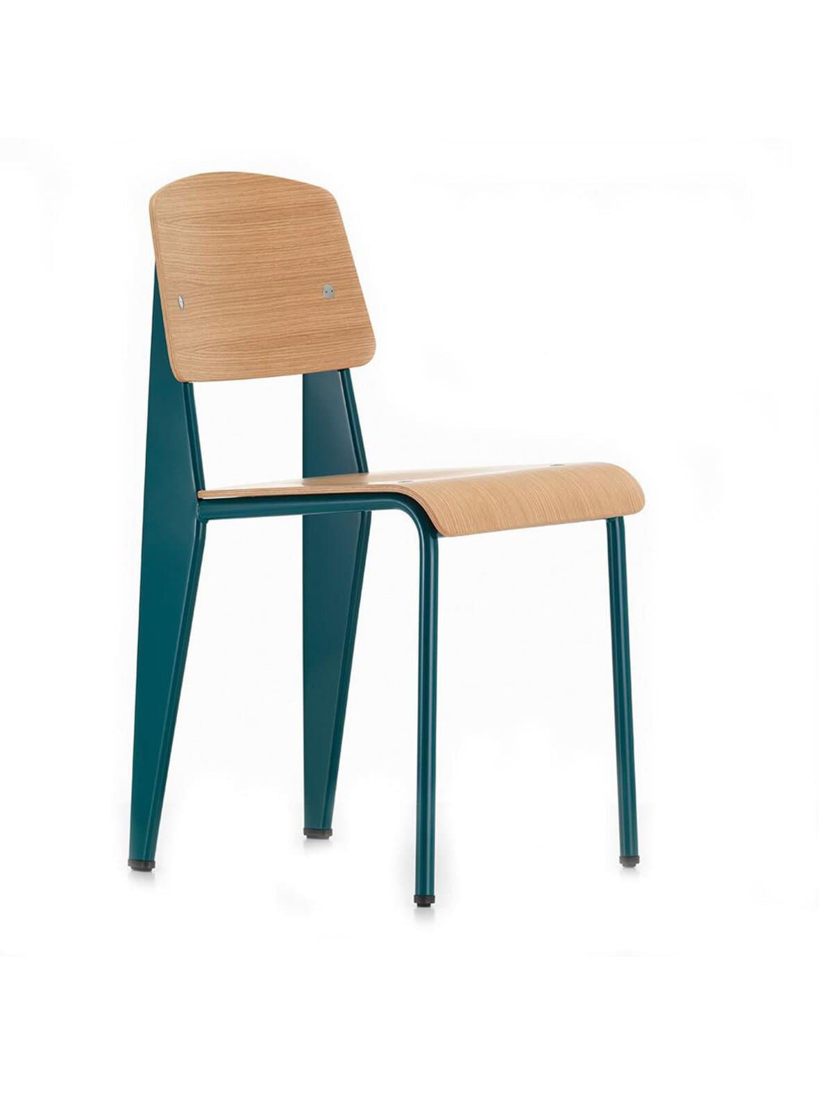 Standard-tuoli light oak / bleu dynastie – Vitra