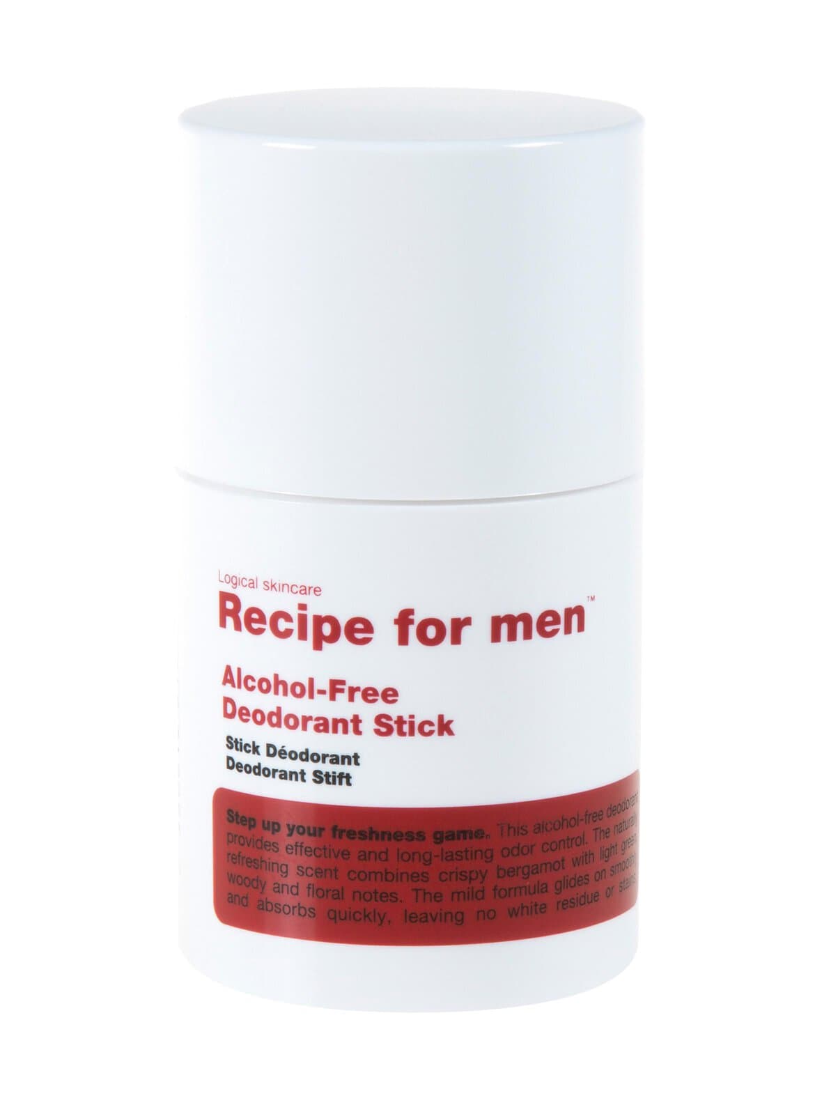 Deodorant stick -deodoranttipuikko, 75 ml – Recipe for men