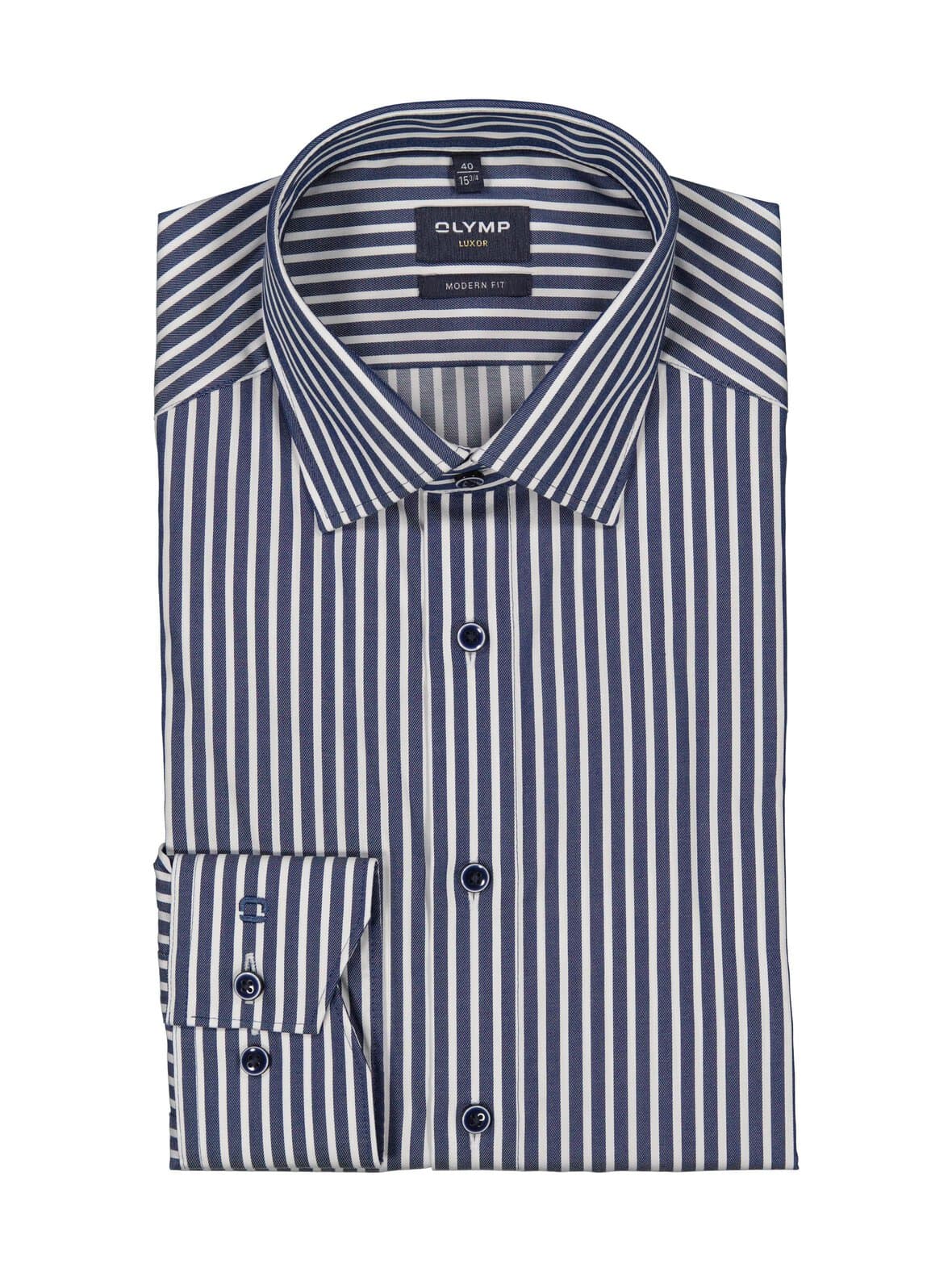 Modern fit stripe -kauluspaita – OLYMP