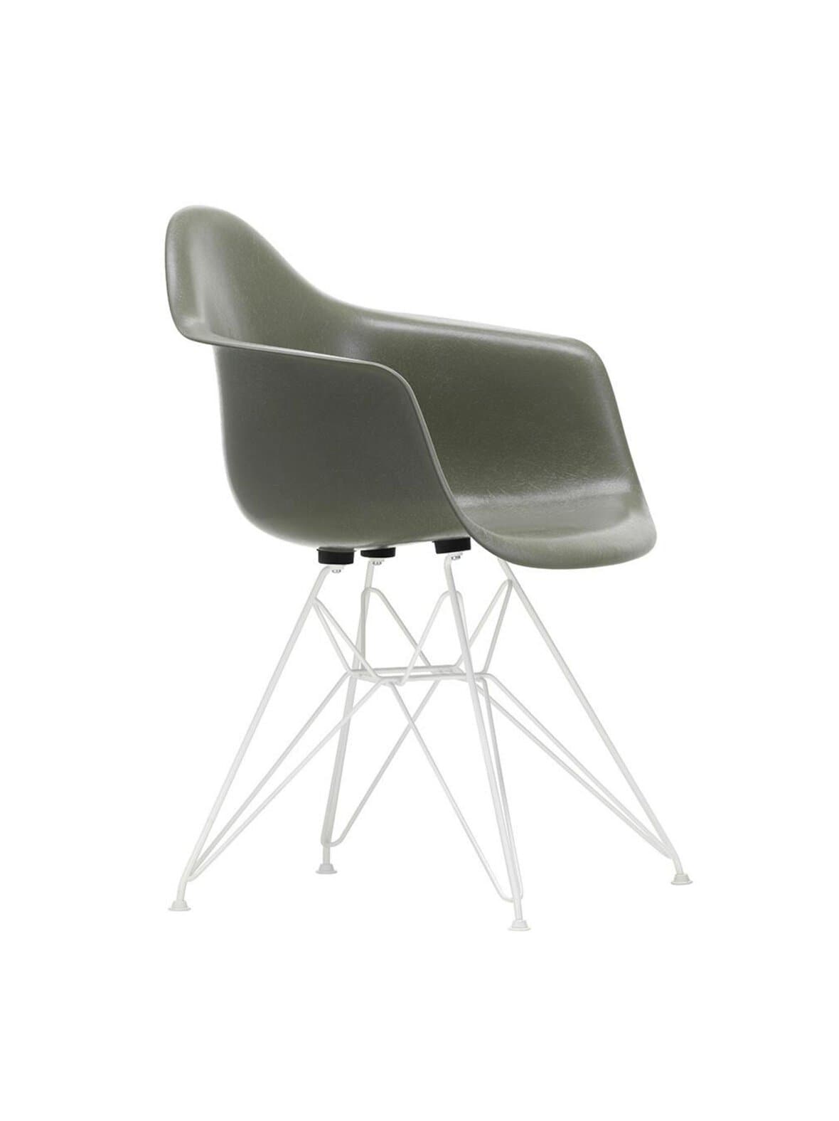 Eames dar fiberglass -tuoli raw umber/valkoinen – Vitra