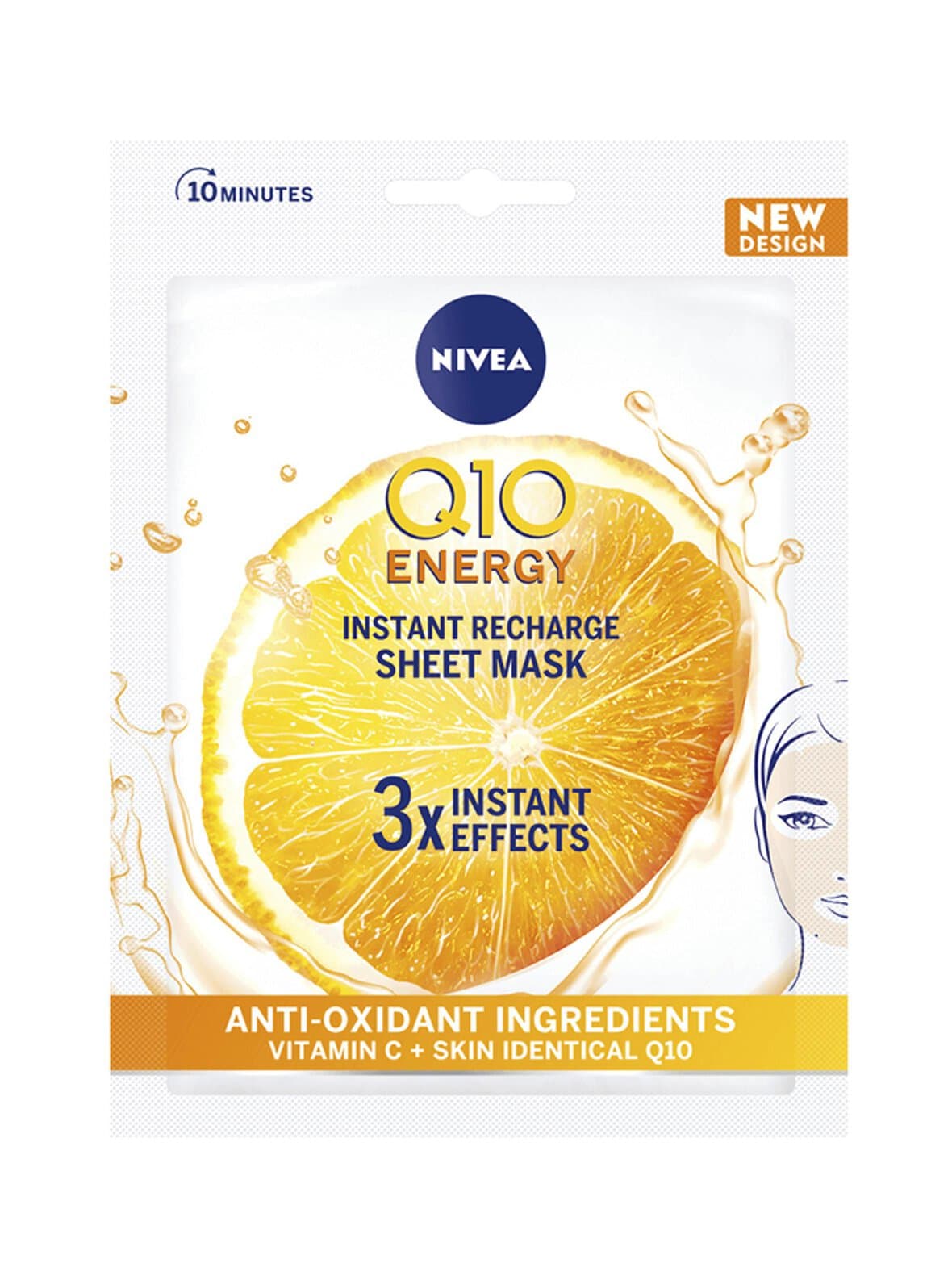 Q10 energy sheet mask -kangasnaamio – Nivea