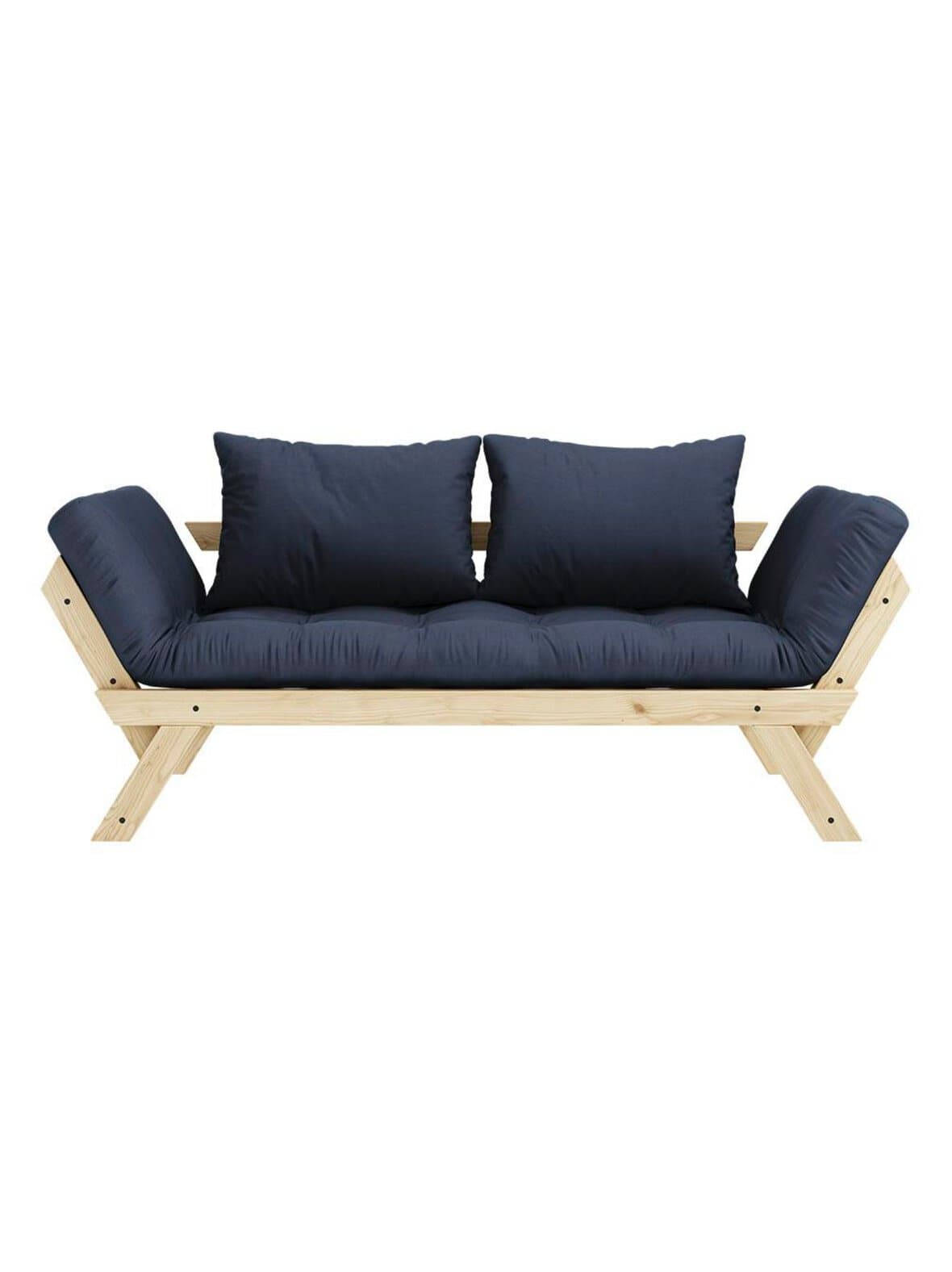 Bebop-futonsohva navy / mänty l 180 cm – Karup