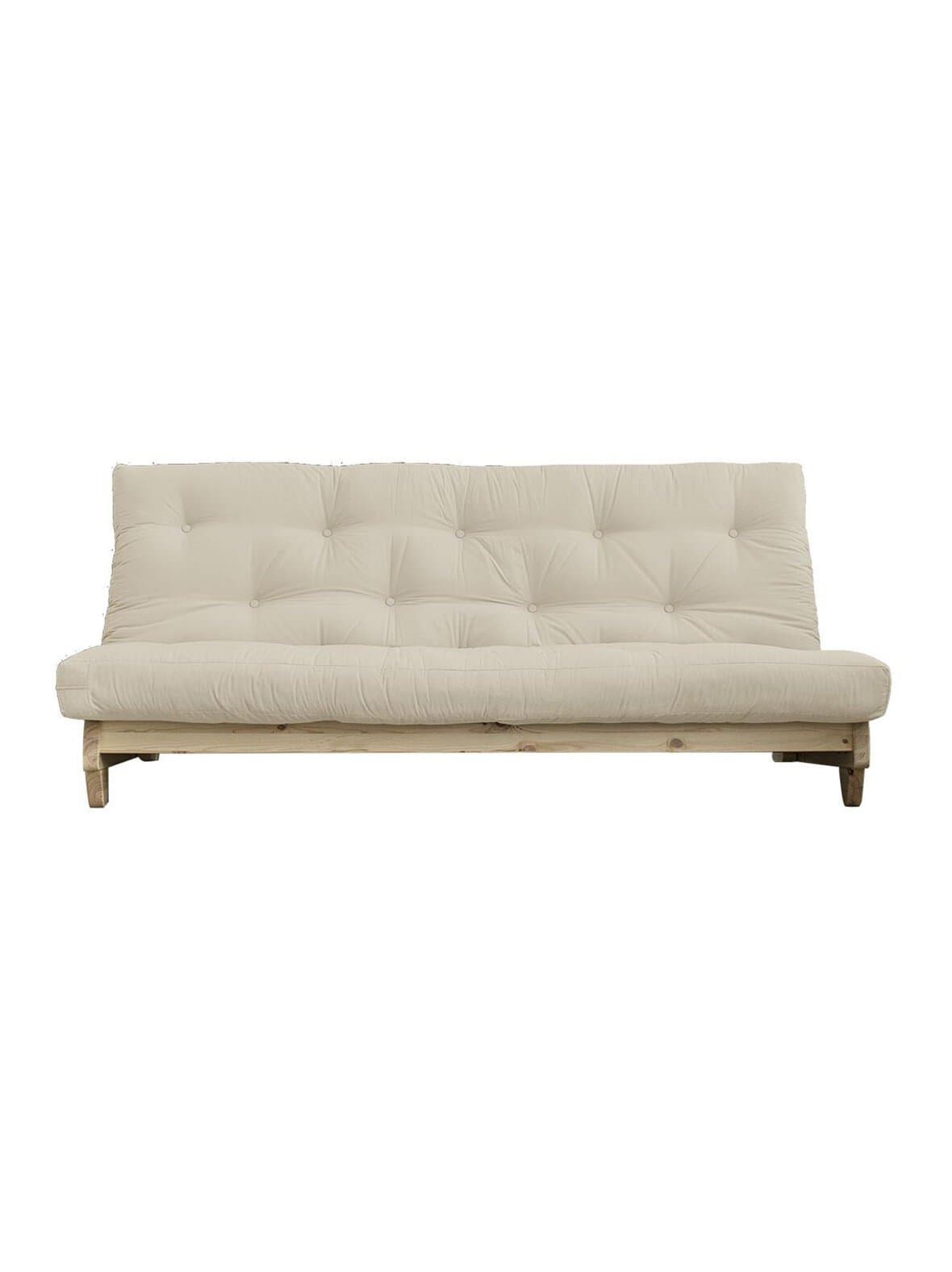 Fresh-futonsohva beige/mänty l 200 cm – Karup